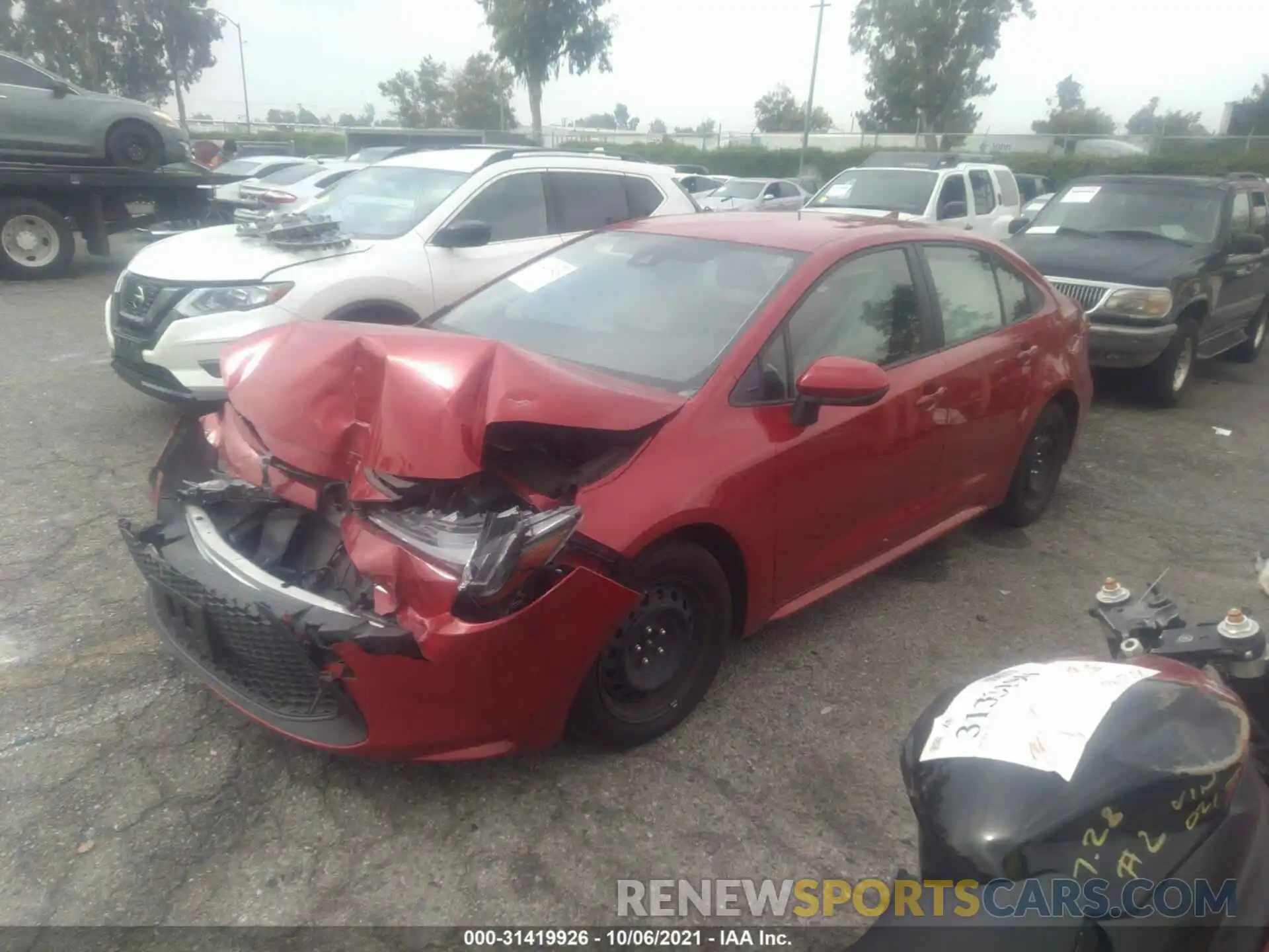 2 Photograph of a damaged car JTDEPMAE1MJ160939 TOYOTA COROLLA 2021