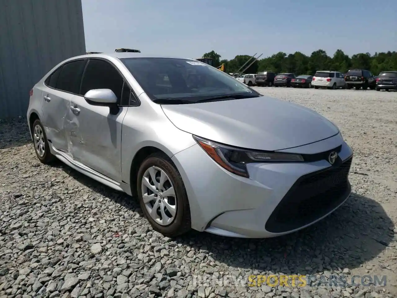 1 Photograph of a damaged car JTDEPMAE1MJ161038 TOYOTA COROLLA 2021