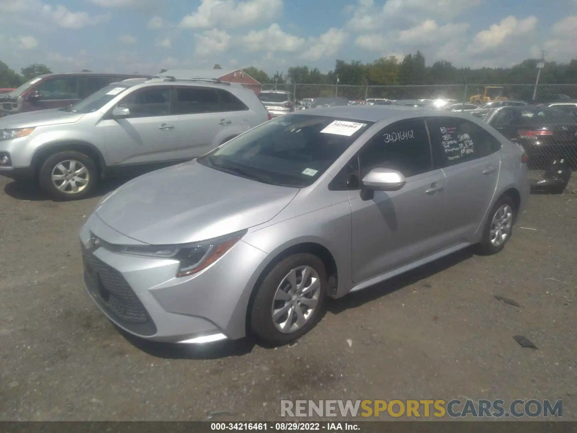 2 Photograph of a damaged car JTDEPMAE1MJ161363 TOYOTA COROLLA 2021