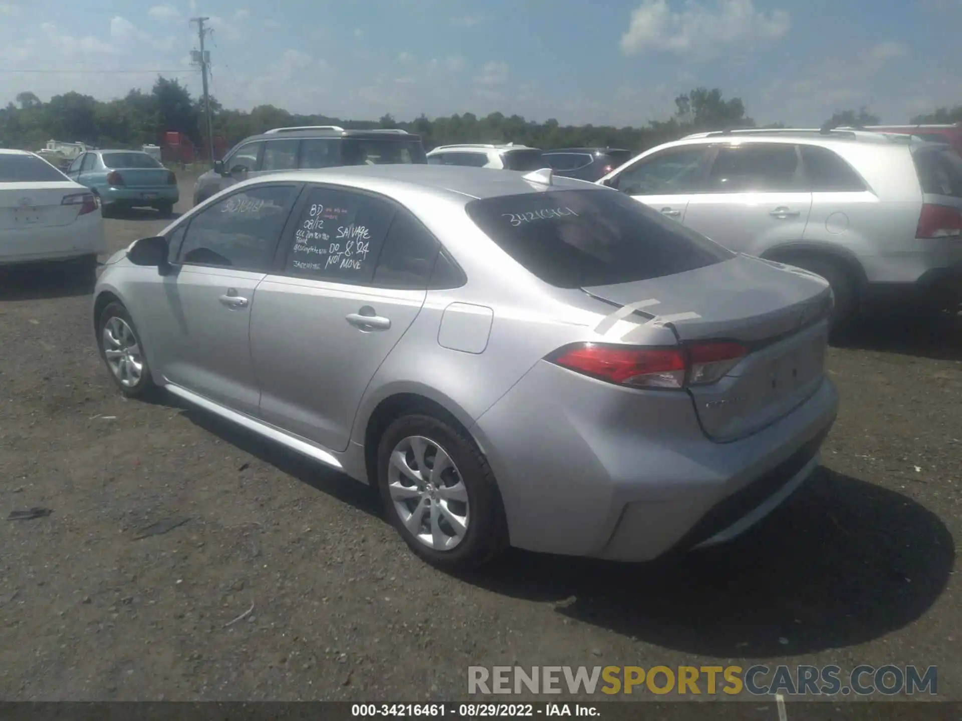 3 Photograph of a damaged car JTDEPMAE1MJ161363 TOYOTA COROLLA 2021