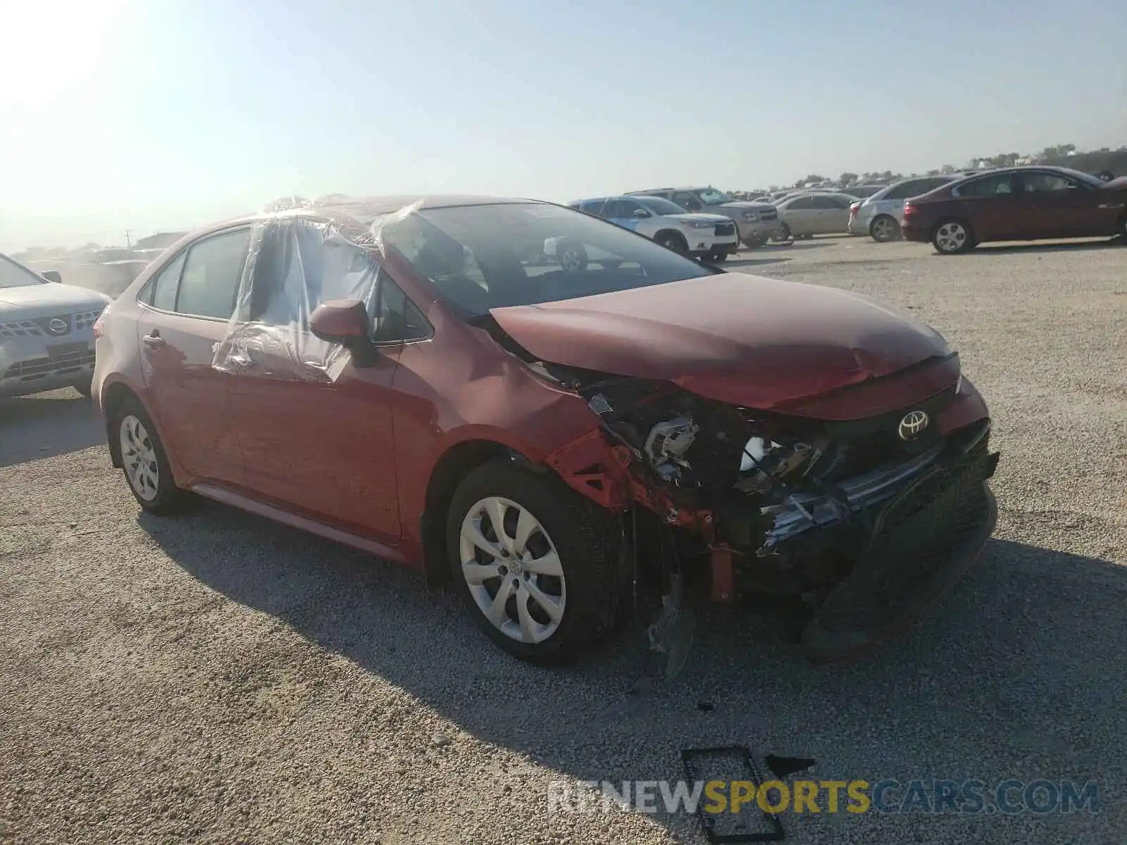 1 Photograph of a damaged car JTDEPMAE1MJ161928 TOYOTA COROLLA 2021