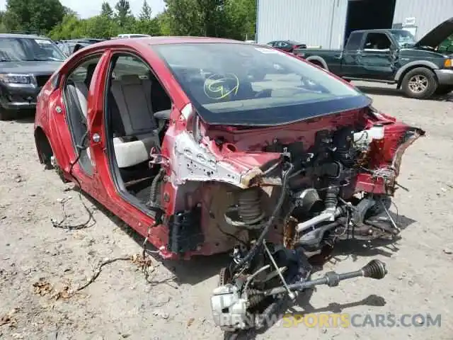 1 Photograph of a damaged car JTDEPMAE1MJ162593 TOYOTA COROLLA 2021