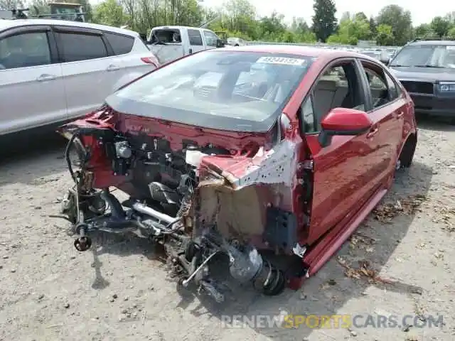 2 Photograph of a damaged car JTDEPMAE1MJ162593 TOYOTA COROLLA 2021