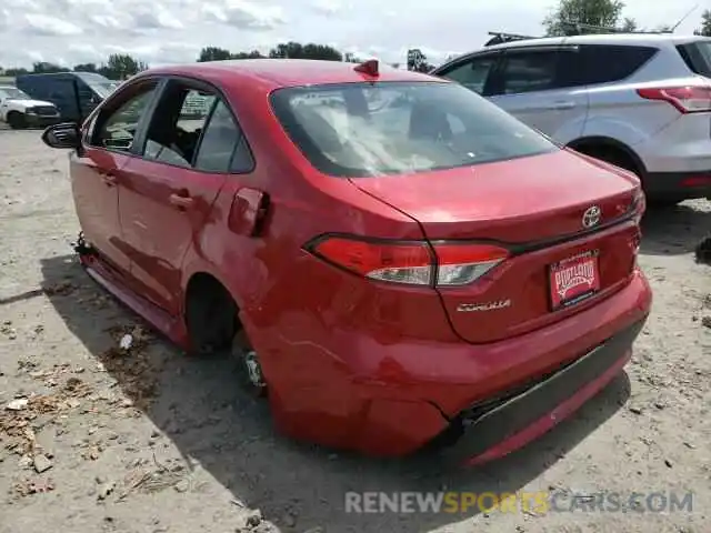 3 Photograph of a damaged car JTDEPMAE1MJ162593 TOYOTA COROLLA 2021