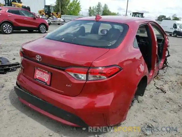 4 Photograph of a damaged car JTDEPMAE1MJ162593 TOYOTA COROLLA 2021