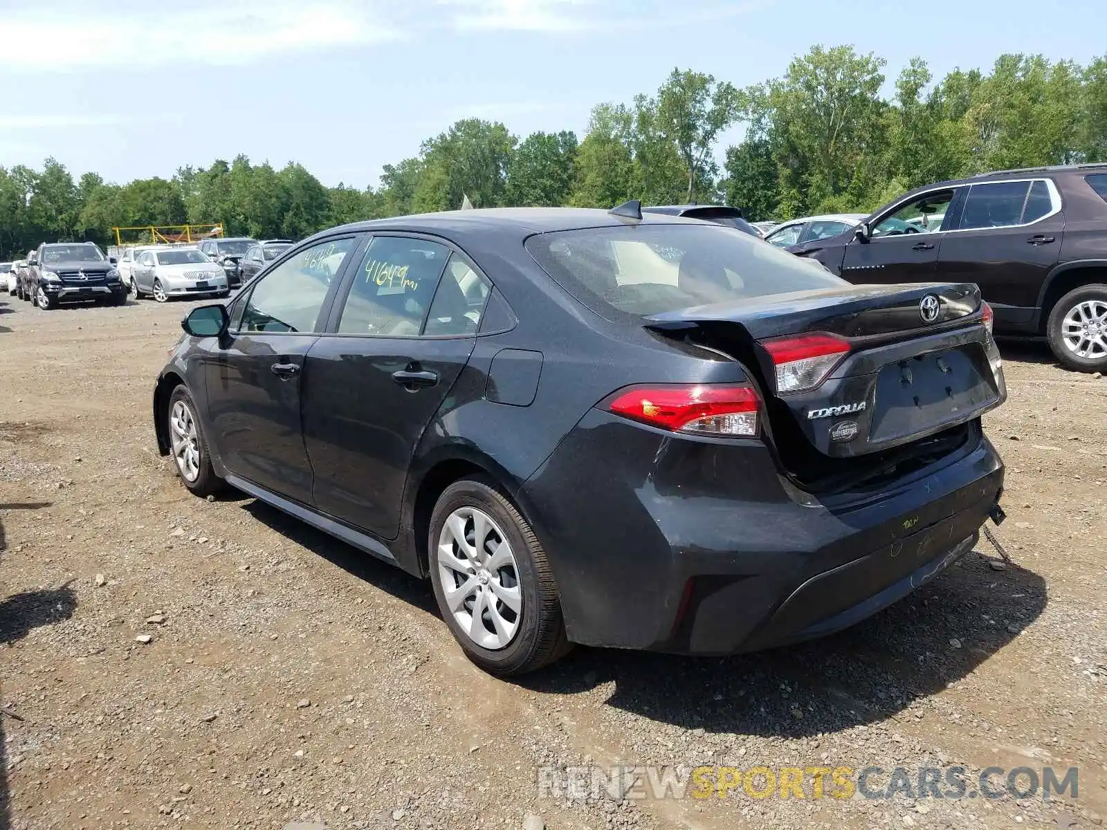 3 Photograph of a damaged car JTDEPMAE1MJ163095 TOYOTA COROLLA 2021