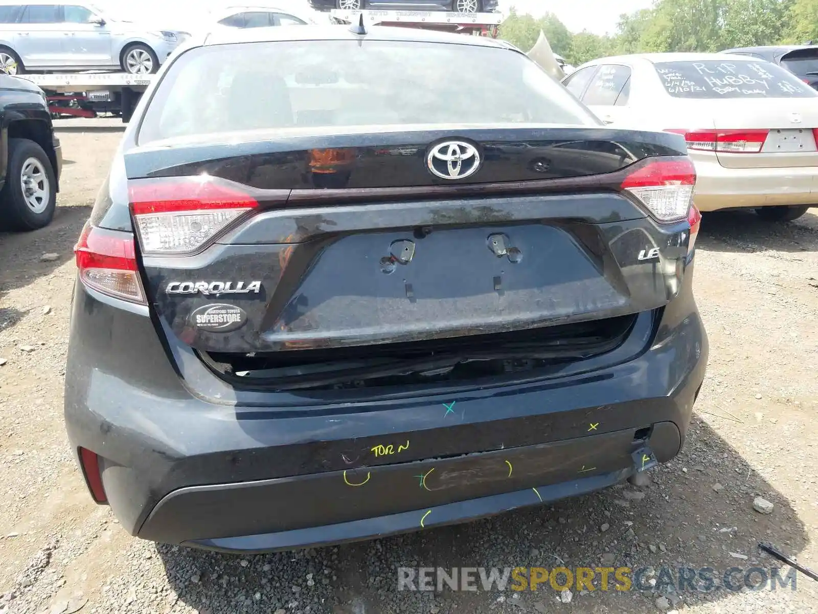 9 Photograph of a damaged car JTDEPMAE1MJ163095 TOYOTA COROLLA 2021