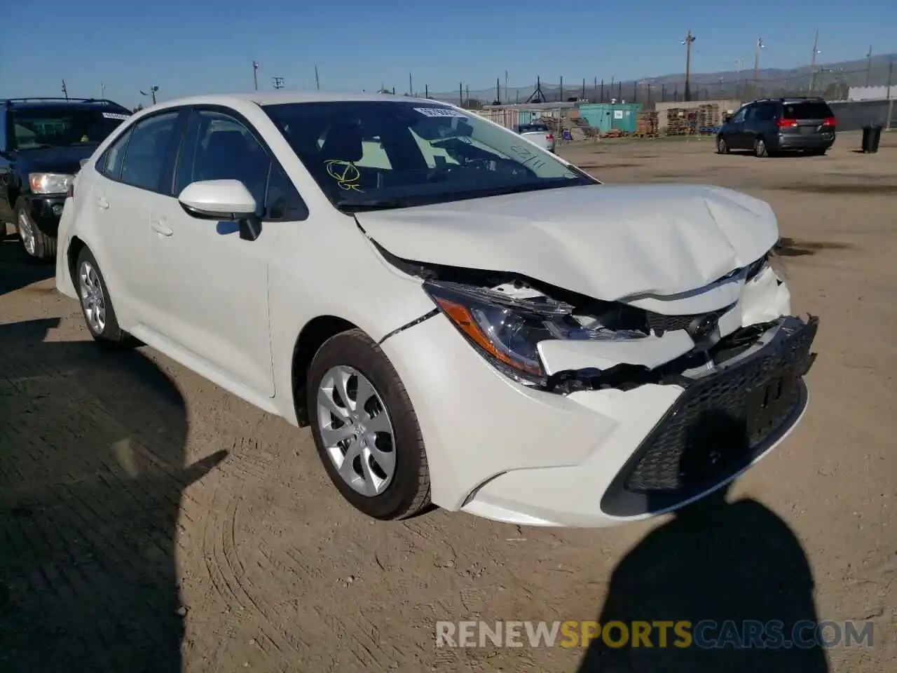 1 Photograph of a damaged car JTDEPMAE1MJ164277 TOYOTA COROLLA 2021