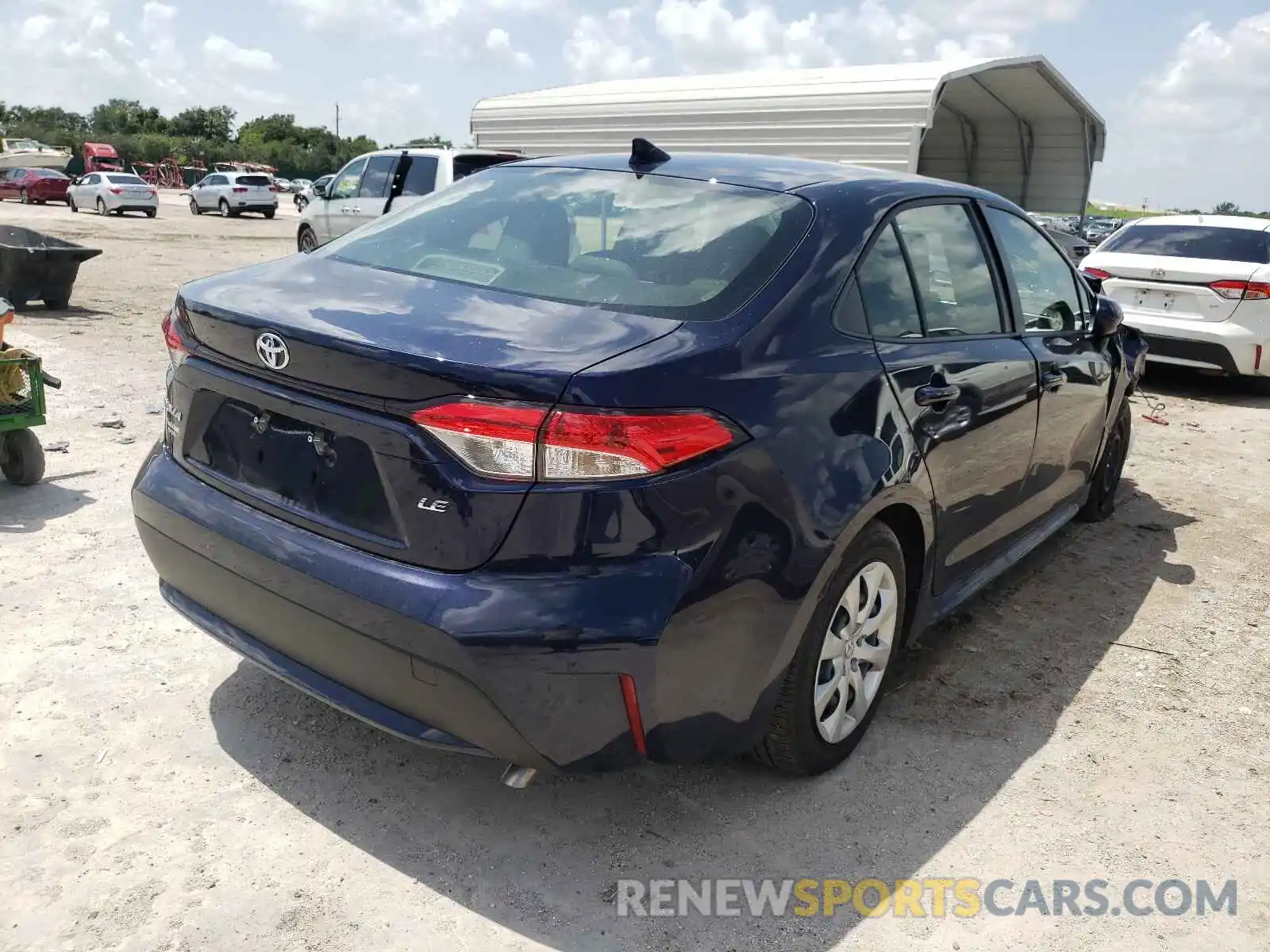 4 Photograph of a damaged car JTDEPMAE1MJ165137 TOYOTA COROLLA 2021