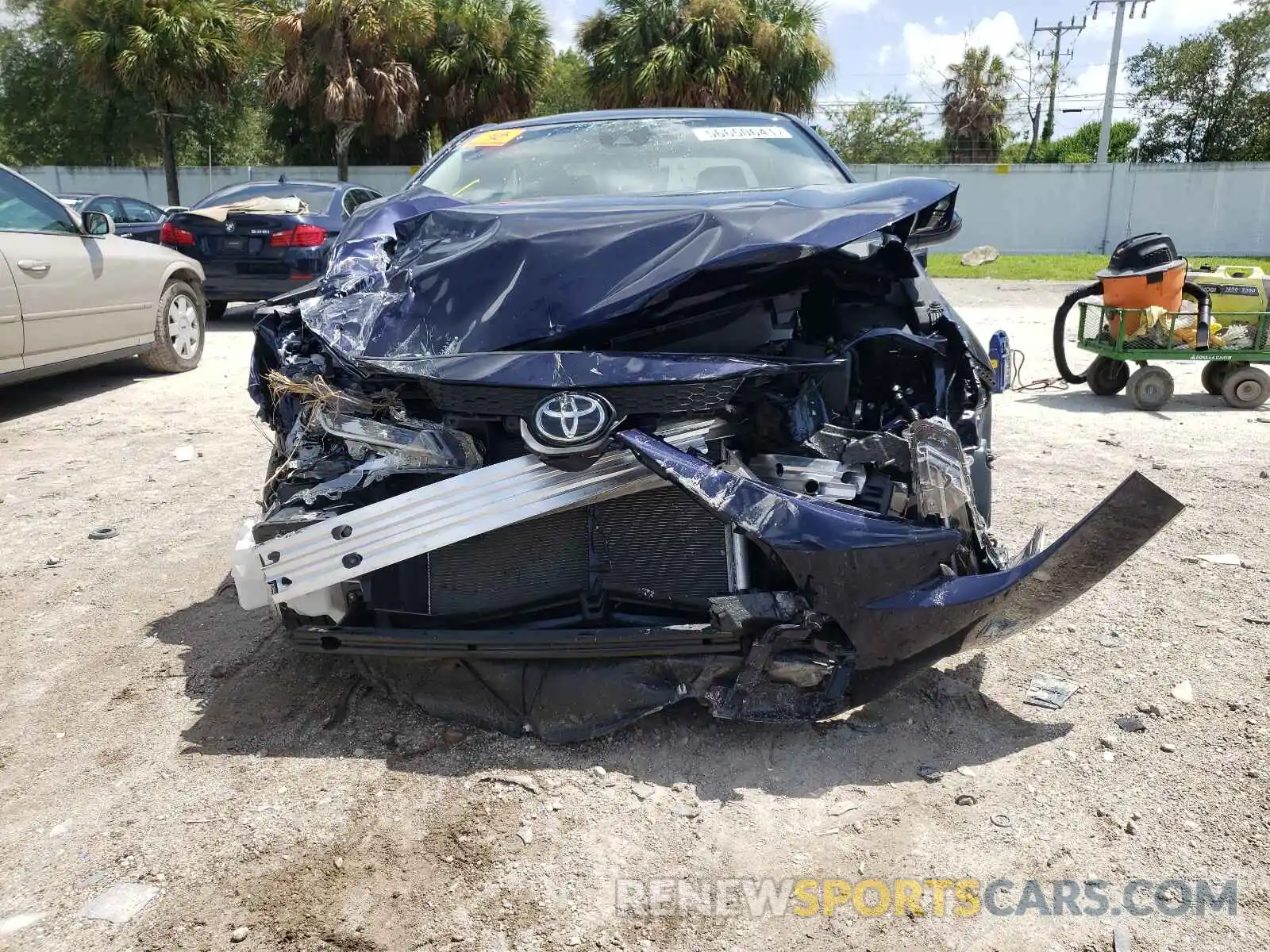 9 Photograph of a damaged car JTDEPMAE1MJ165137 TOYOTA COROLLA 2021