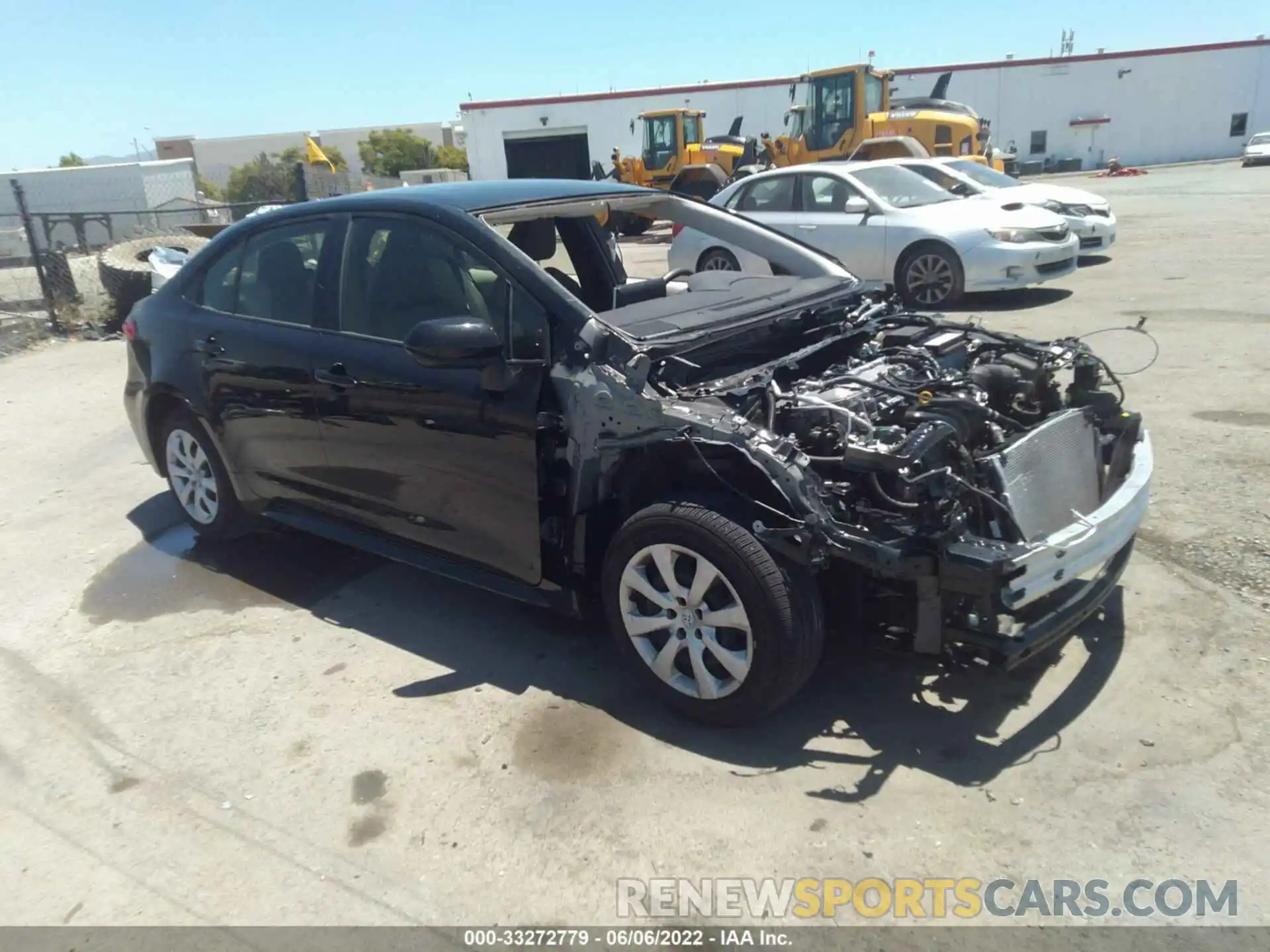 1 Photograph of a damaged car JTDEPMAE1MJ165574 TOYOTA COROLLA 2021