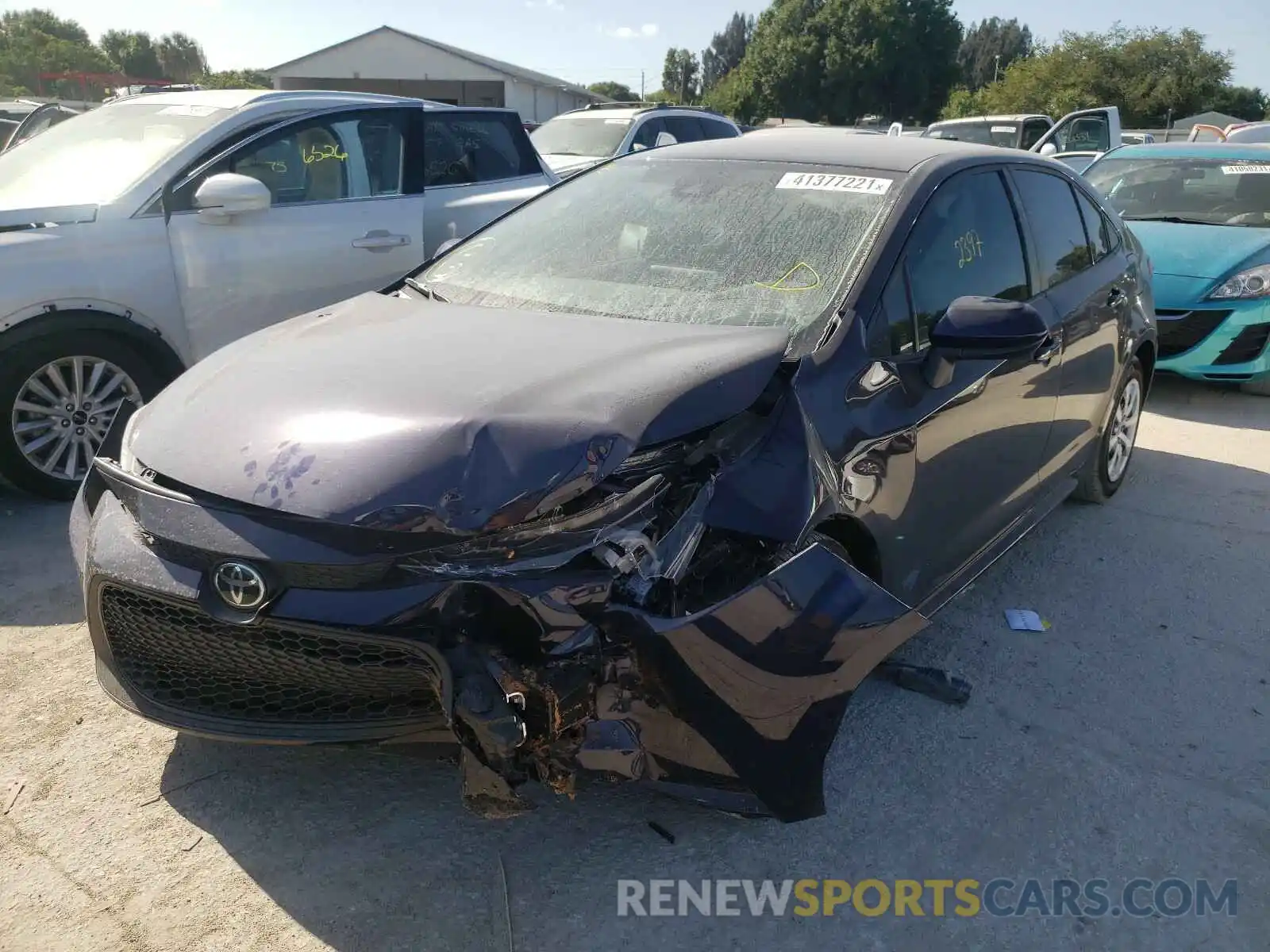 2 Photograph of a damaged car JTDEPMAE1MJ165607 TOYOTA COROLLA 2021