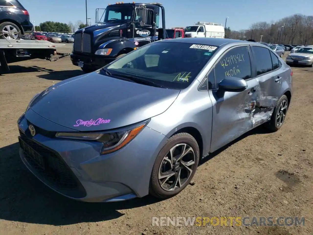 2 Photograph of a damaged car JTDEPMAE1MJ165767 TOYOTA COROLLA 2021