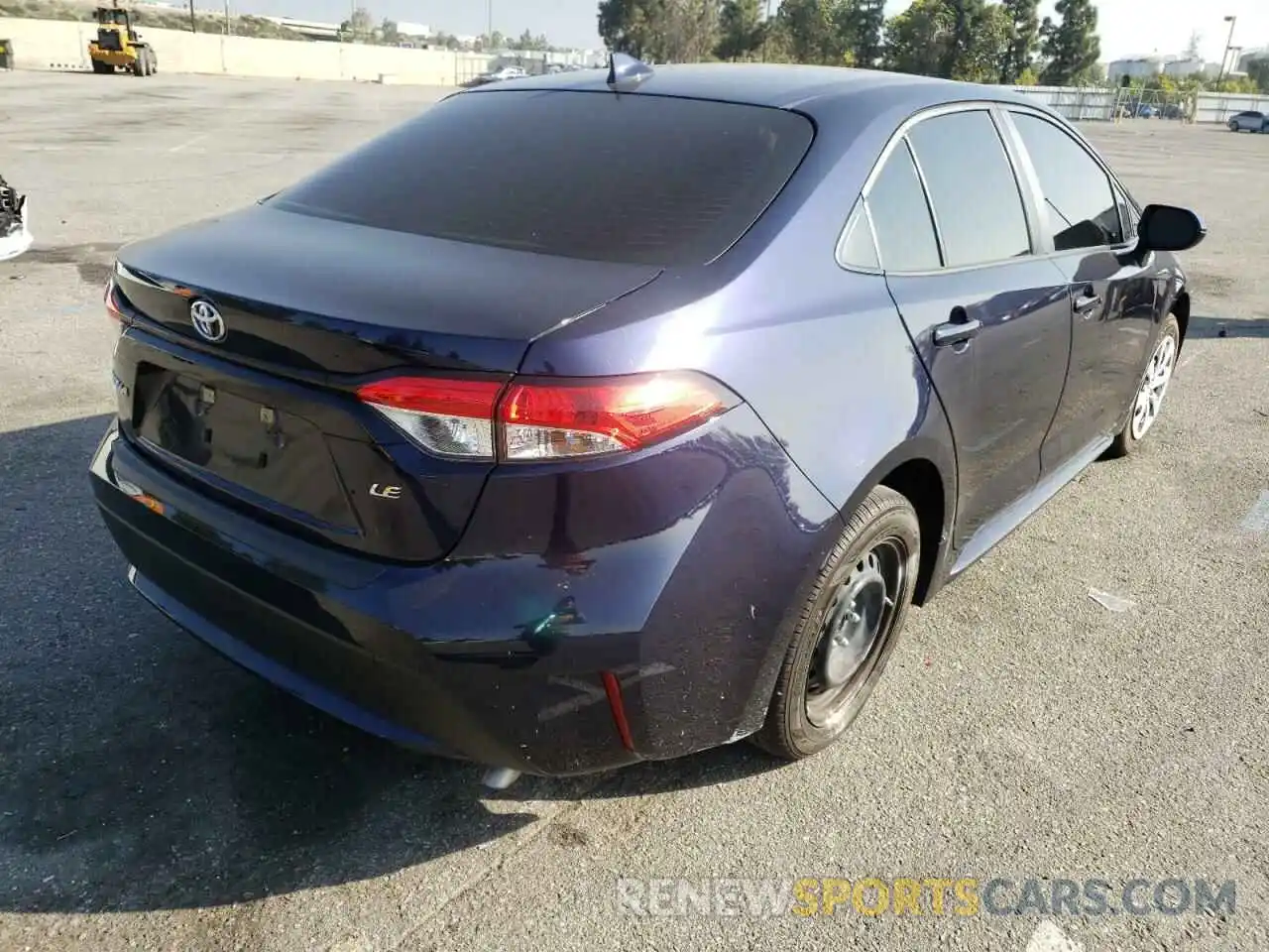 4 Photograph of a damaged car JTDEPMAE1MJ165820 TOYOTA COROLLA 2021