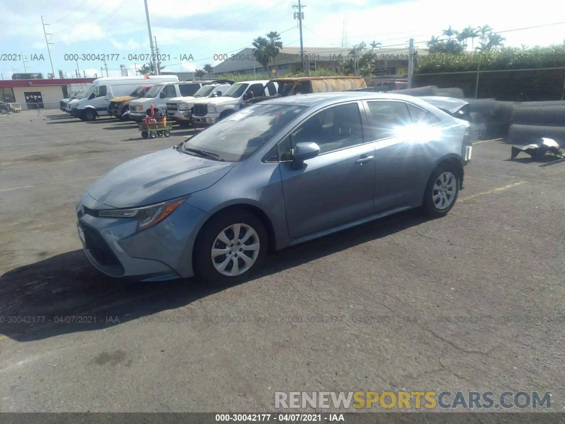 2 Photograph of a damaged car JTDEPMAE1MJ165834 TOYOTA COROLLA 2021