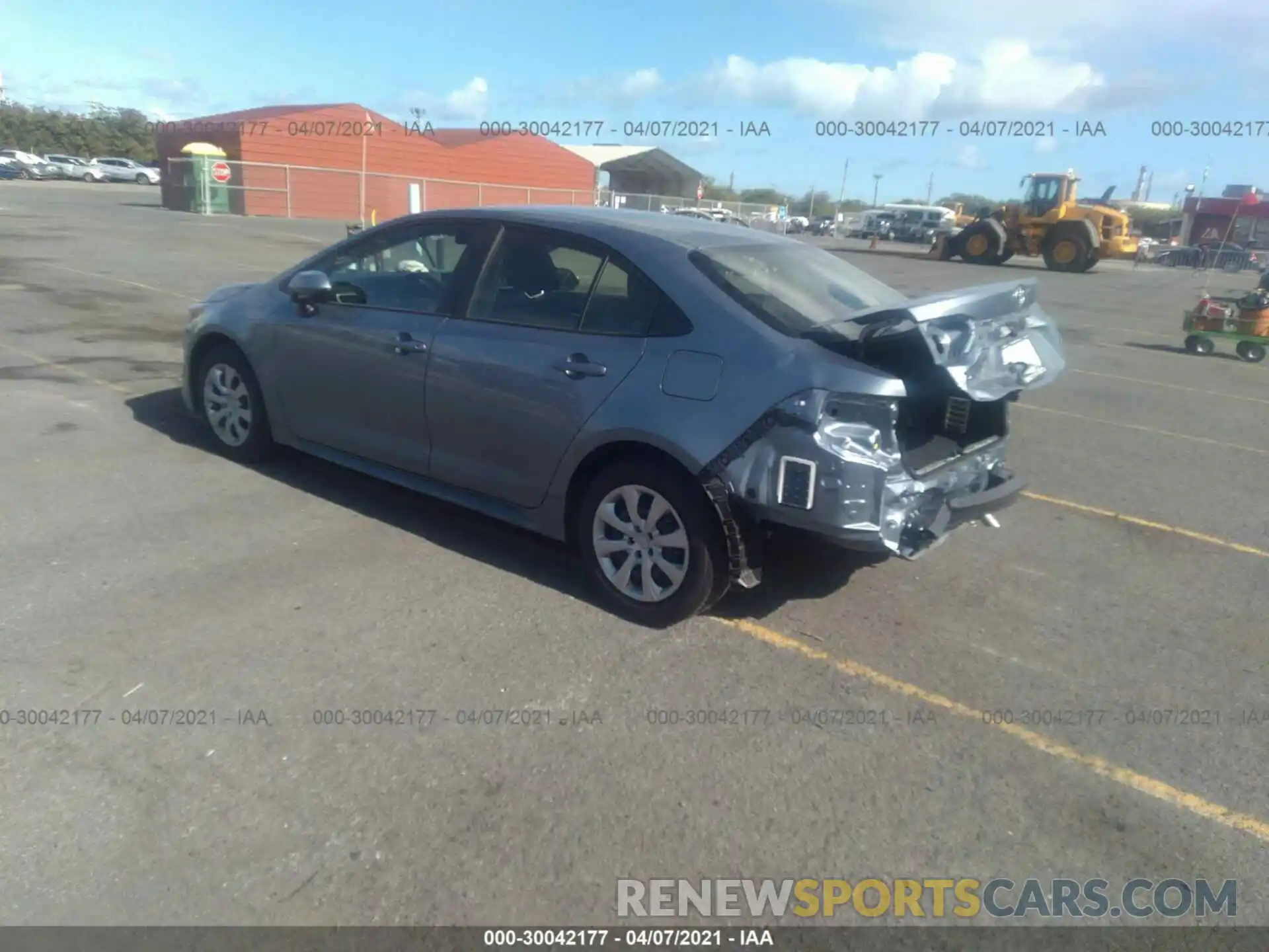 3 Photograph of a damaged car JTDEPMAE1MJ165834 TOYOTA COROLLA 2021