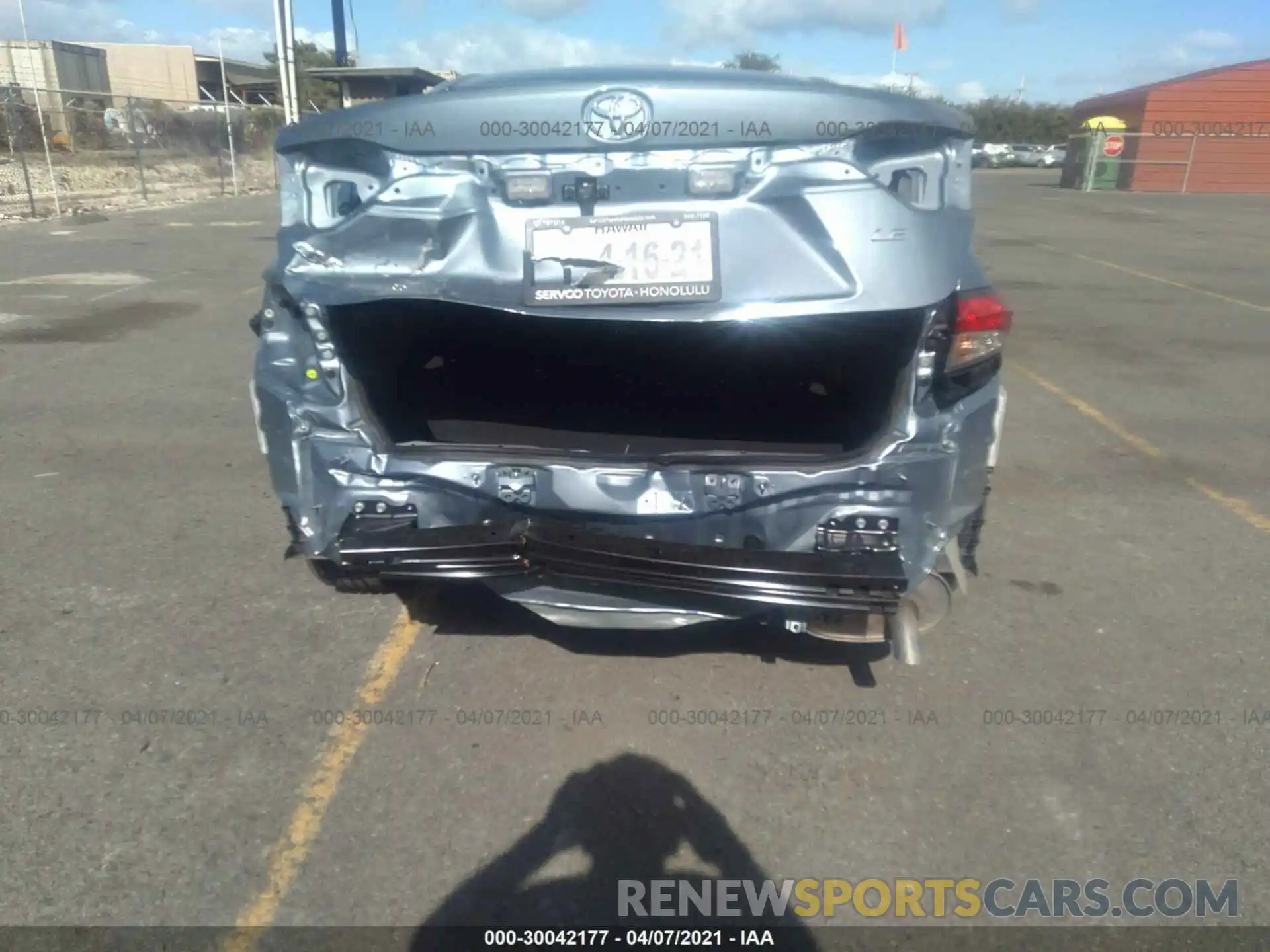 6 Photograph of a damaged car JTDEPMAE1MJ165834 TOYOTA COROLLA 2021