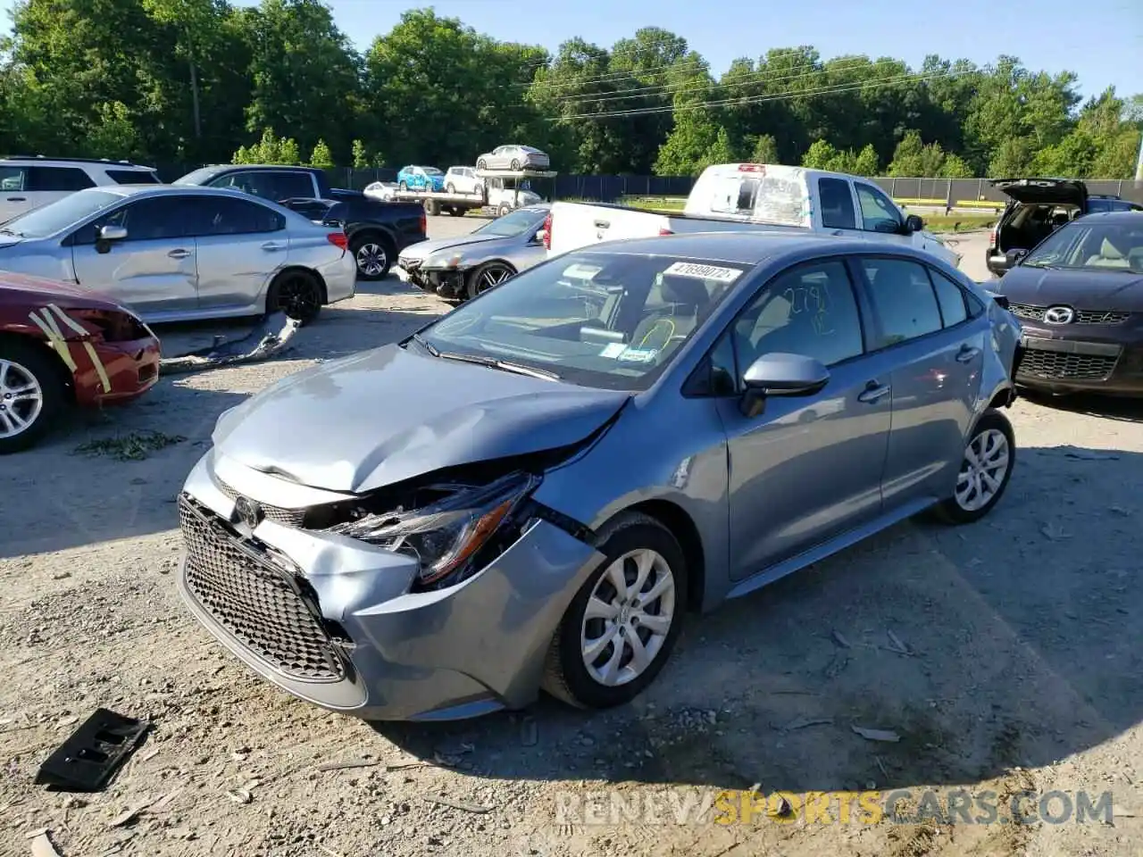 2 Photograph of a damaged car JTDEPMAE1MJ167020 TOYOTA COROLLA 2021