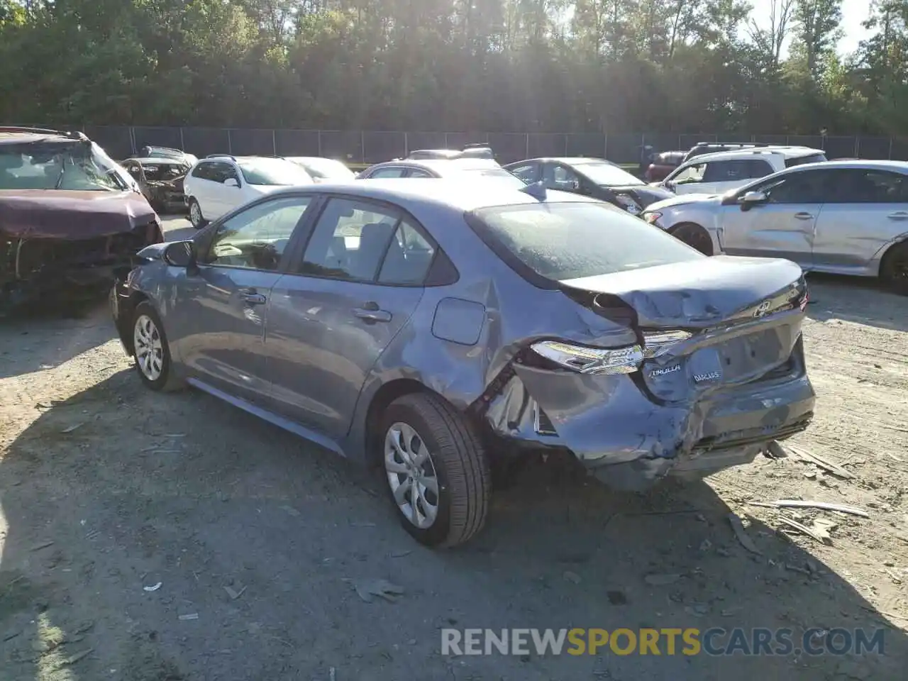 3 Photograph of a damaged car JTDEPMAE1MJ167020 TOYOTA COROLLA 2021