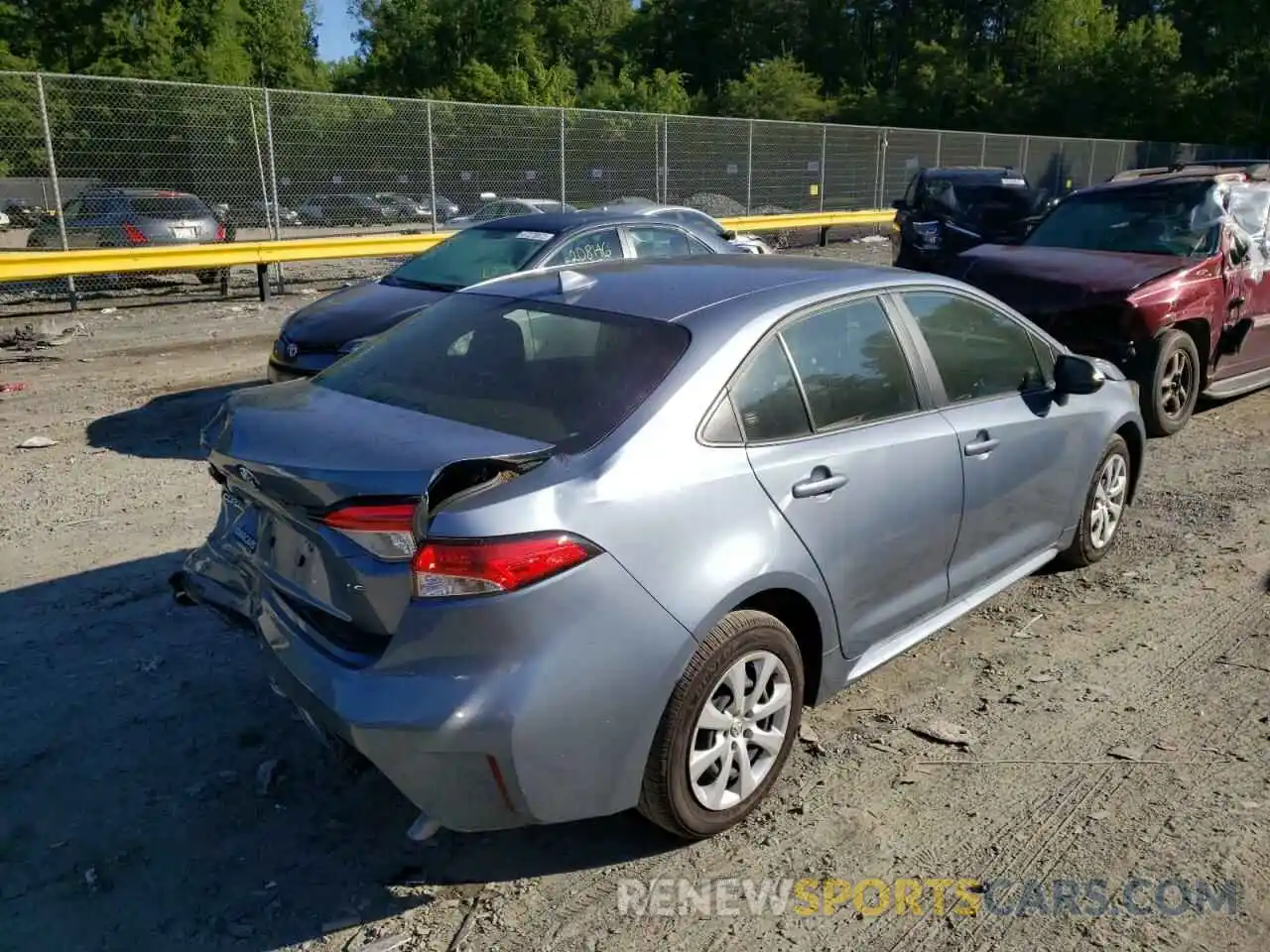 4 Photograph of a damaged car JTDEPMAE1MJ167020 TOYOTA COROLLA 2021