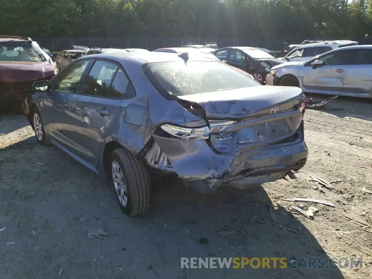 9 Photograph of a damaged car JTDEPMAE1MJ167020 TOYOTA COROLLA 2021