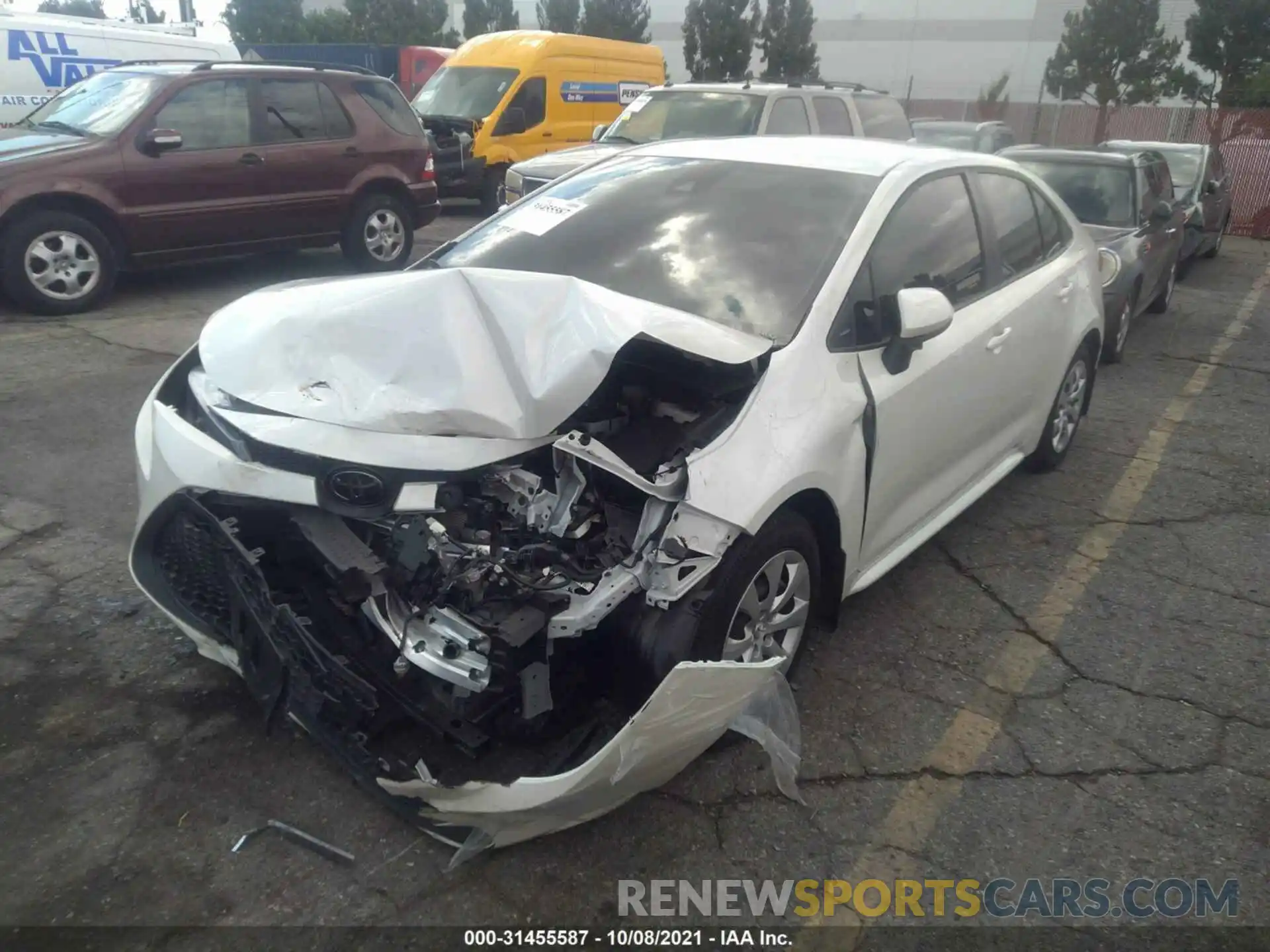 2 Photograph of a damaged car JTDEPMAE1MJ167177 TOYOTA COROLLA 2021