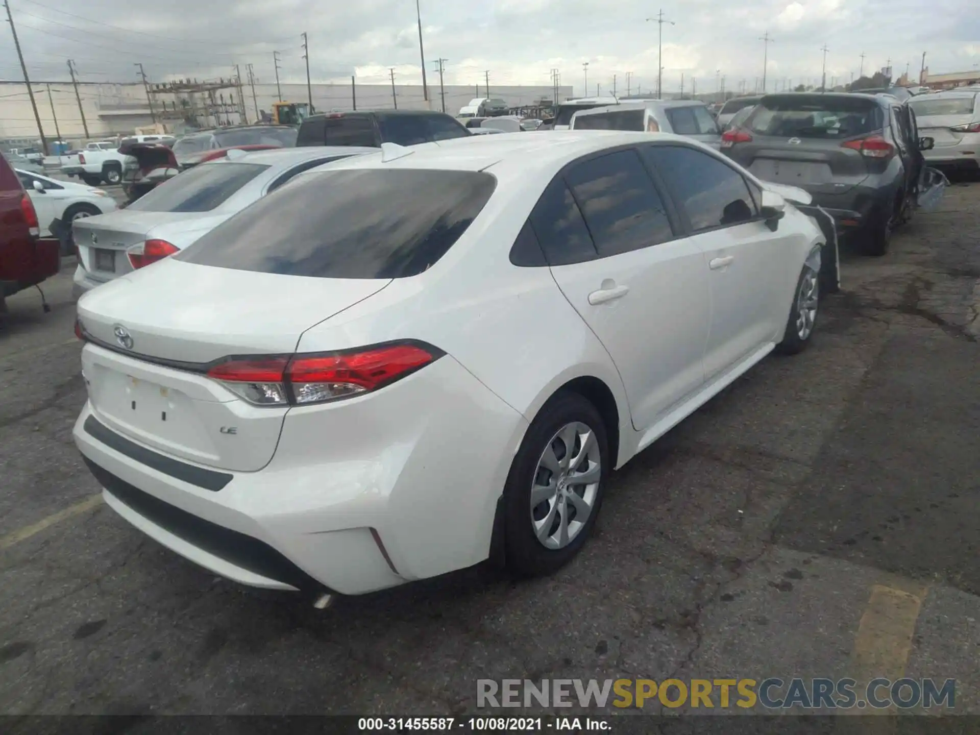 4 Photograph of a damaged car JTDEPMAE1MJ167177 TOYOTA COROLLA 2021