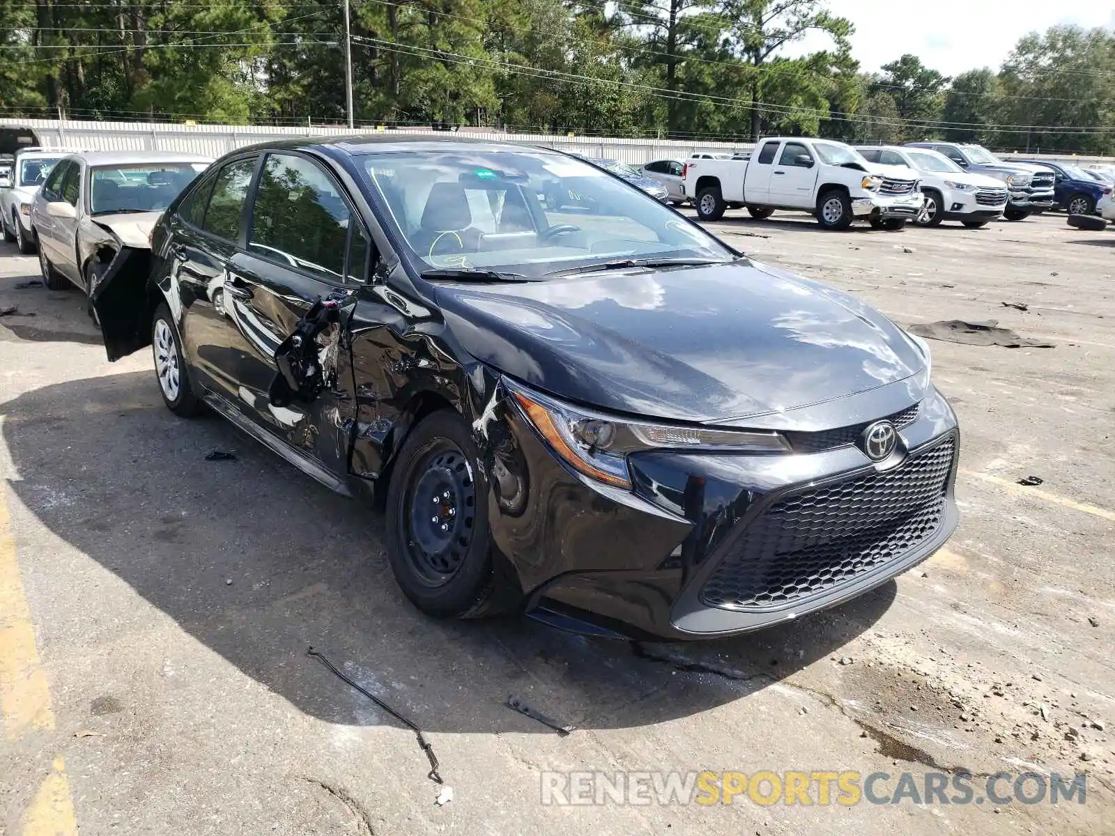 1 Photograph of a damaged car JTDEPMAE1MJ167339 TOYOTA COROLLA 2021