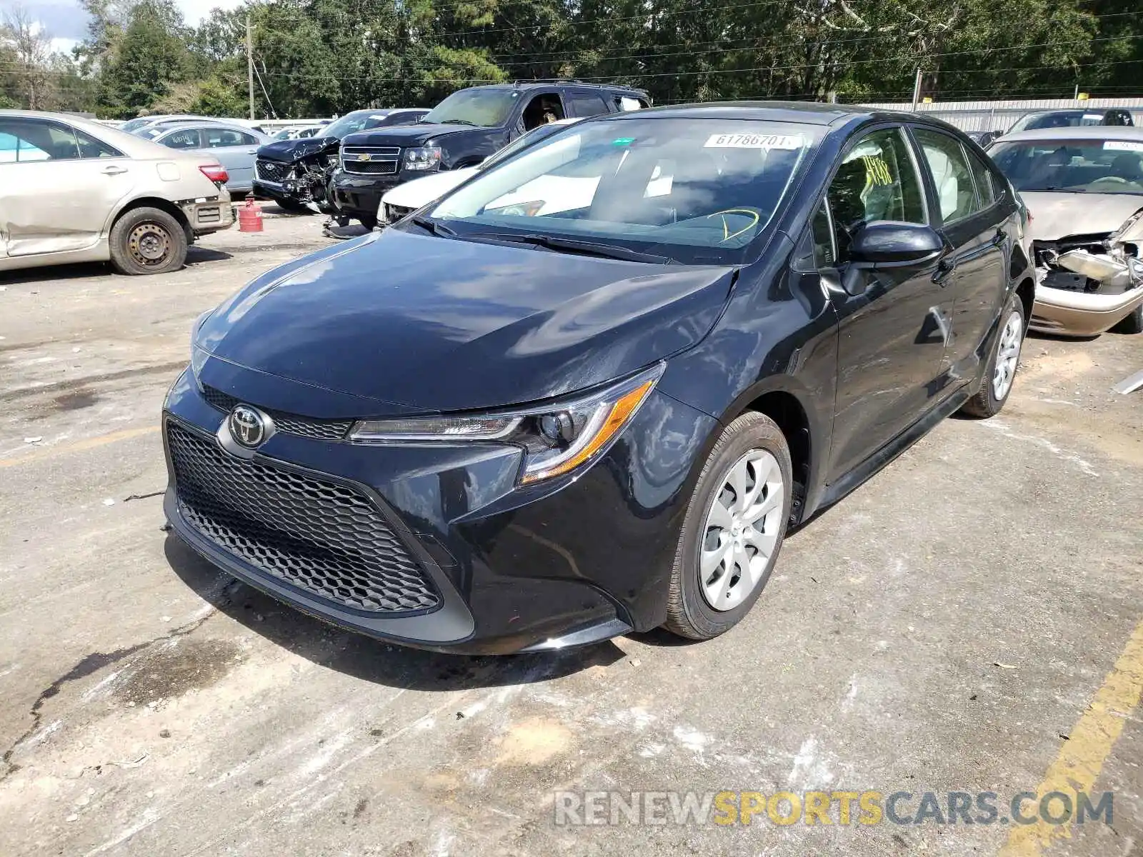 2 Photograph of a damaged car JTDEPMAE1MJ167339 TOYOTA COROLLA 2021