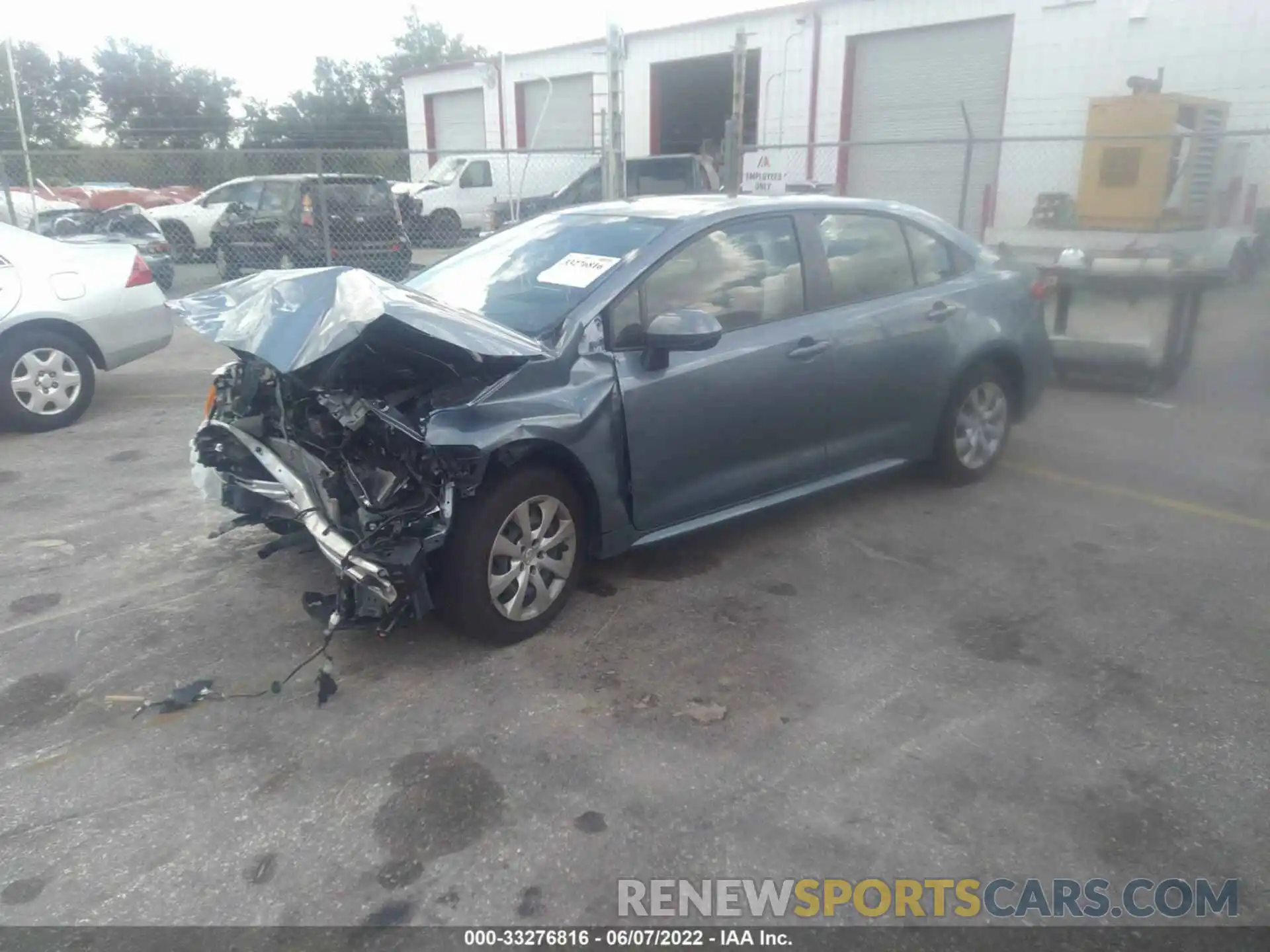 2 Photograph of a damaged car JTDEPMAE1MJ167874 TOYOTA COROLLA 2021