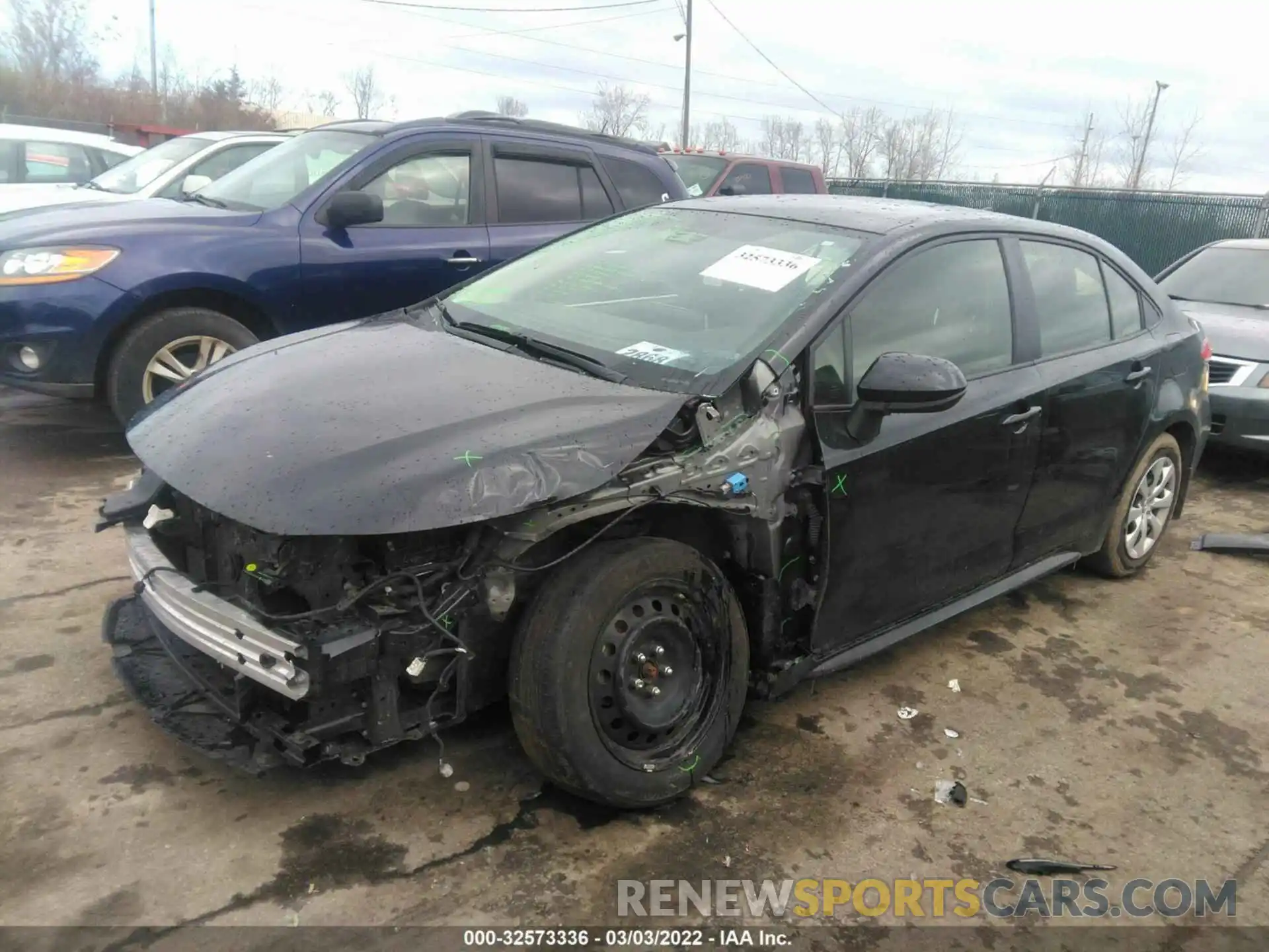 2 Photograph of a damaged car JTDEPMAE1MJ168751 TOYOTA COROLLA 2021