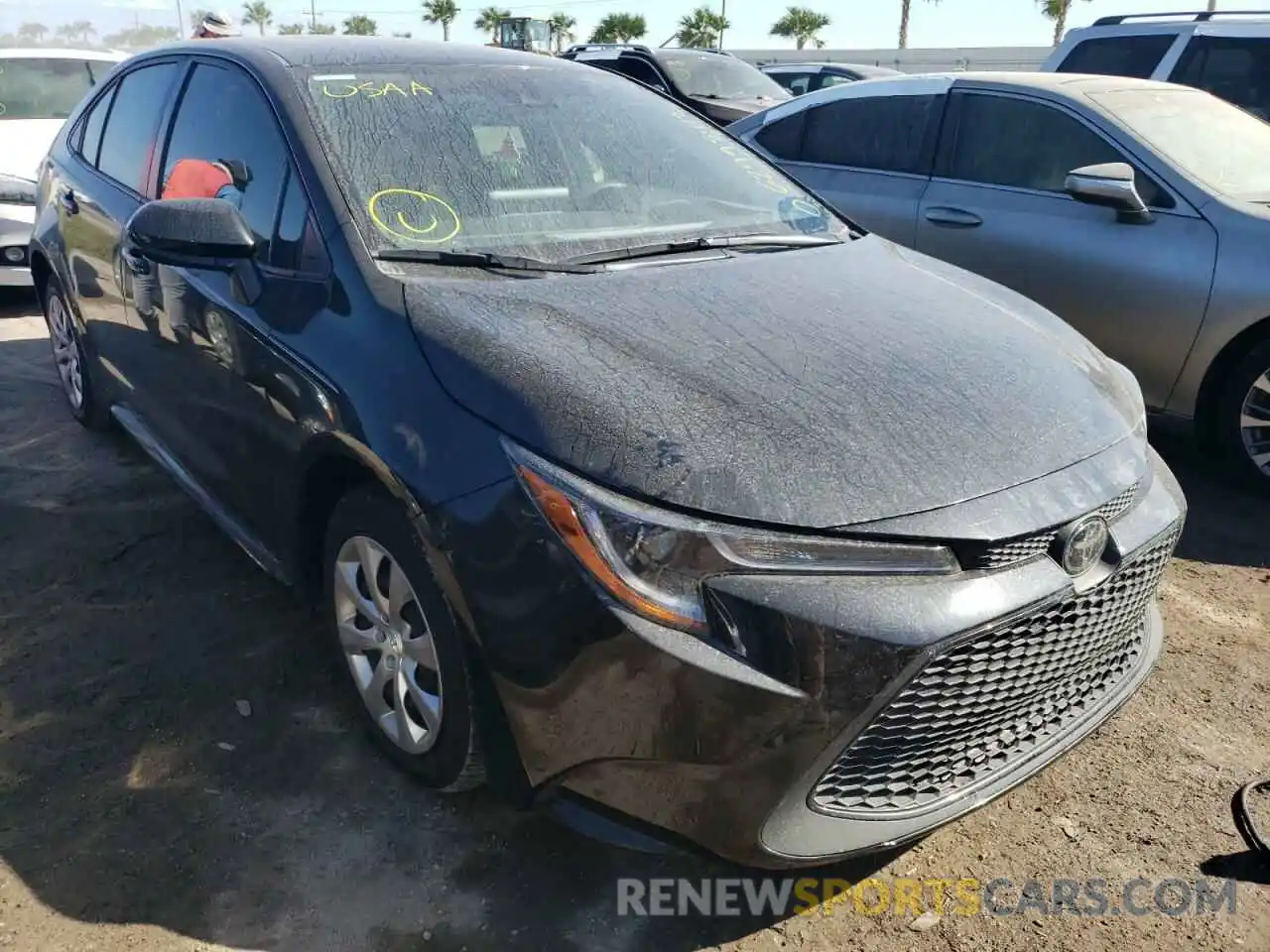 1 Photograph of a damaged car JTDEPMAE1MJ169611 TOYOTA COROLLA 2021