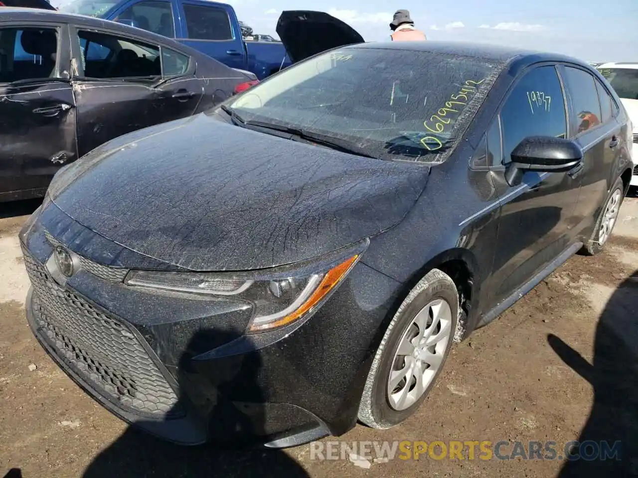 2 Photograph of a damaged car JTDEPMAE1MJ169611 TOYOTA COROLLA 2021