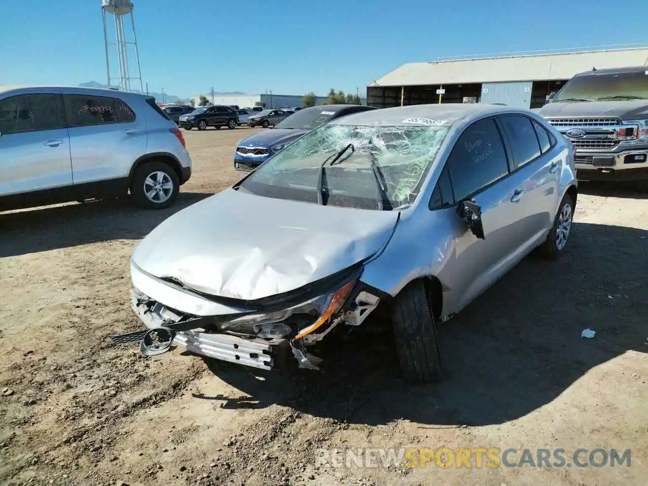 2 Photograph of a damaged car JTDEPMAE1MJ170645 TOYOTA COROLLA 2021