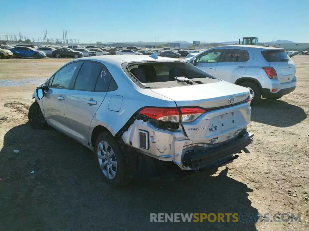 3 Photograph of a damaged car JTDEPMAE1MJ170645 TOYOTA COROLLA 2021