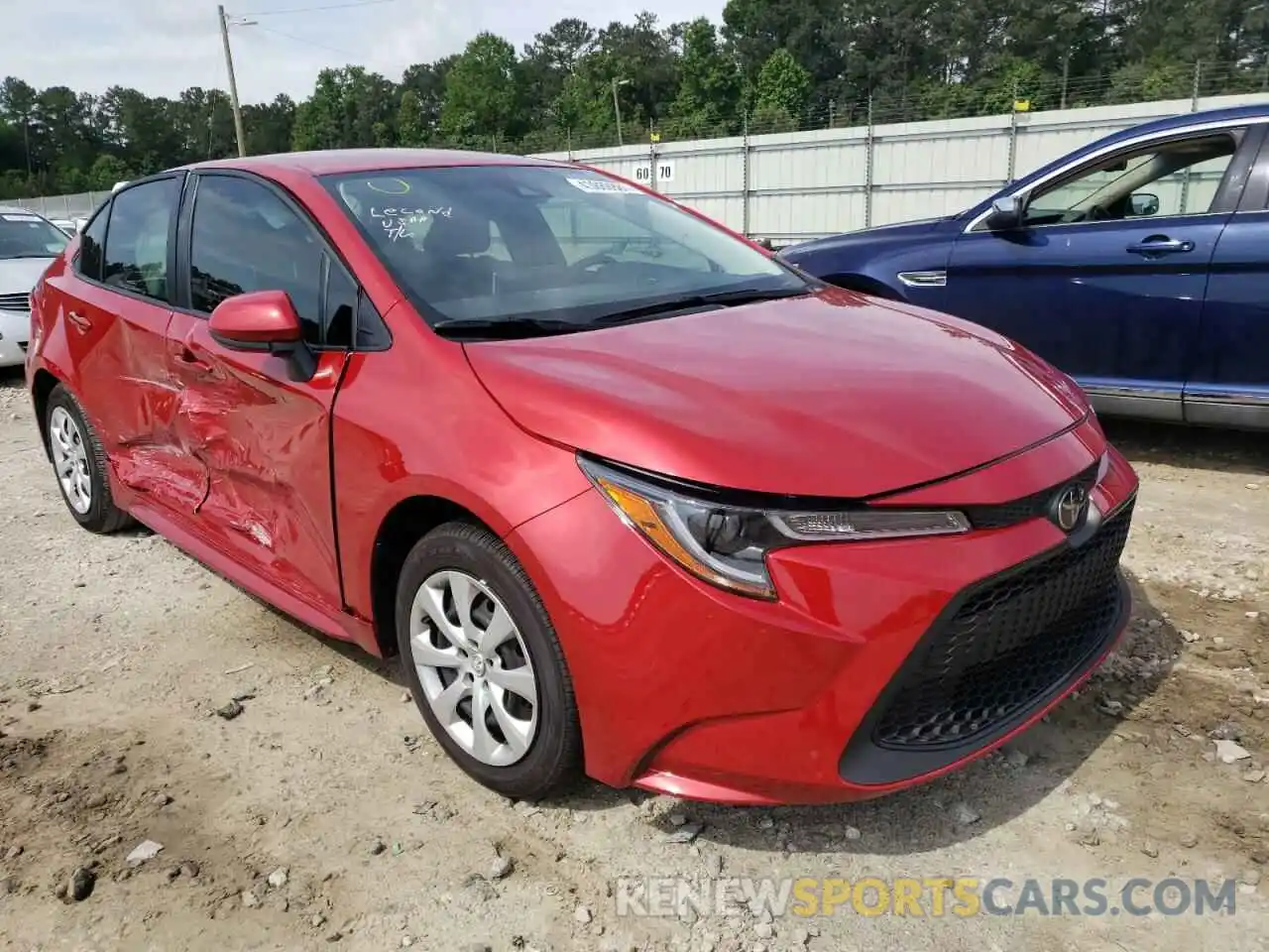 1 Photograph of a damaged car JTDEPMAE1MJ171407 TOYOTA COROLLA 2021