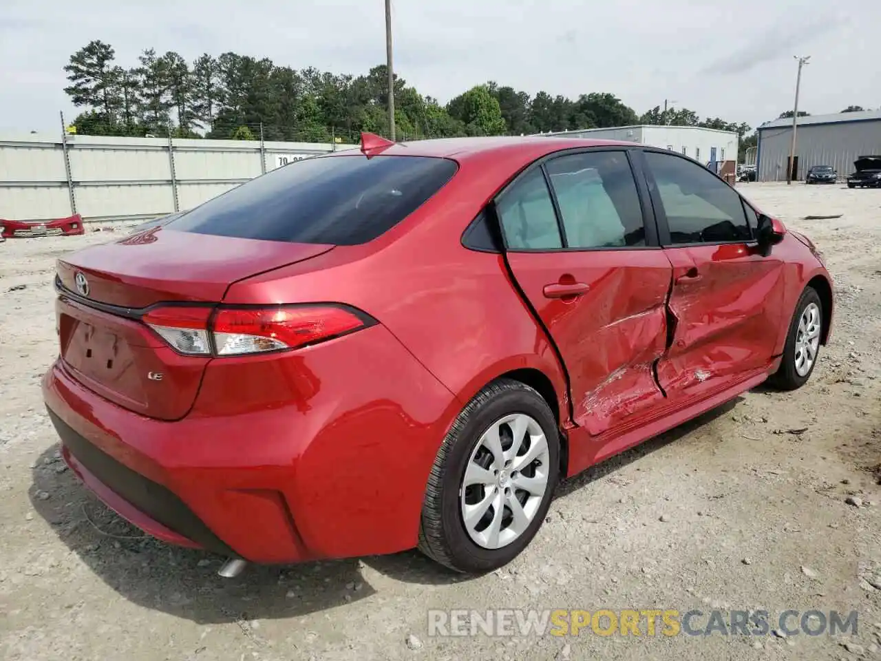 4 Photograph of a damaged car JTDEPMAE1MJ171407 TOYOTA COROLLA 2021