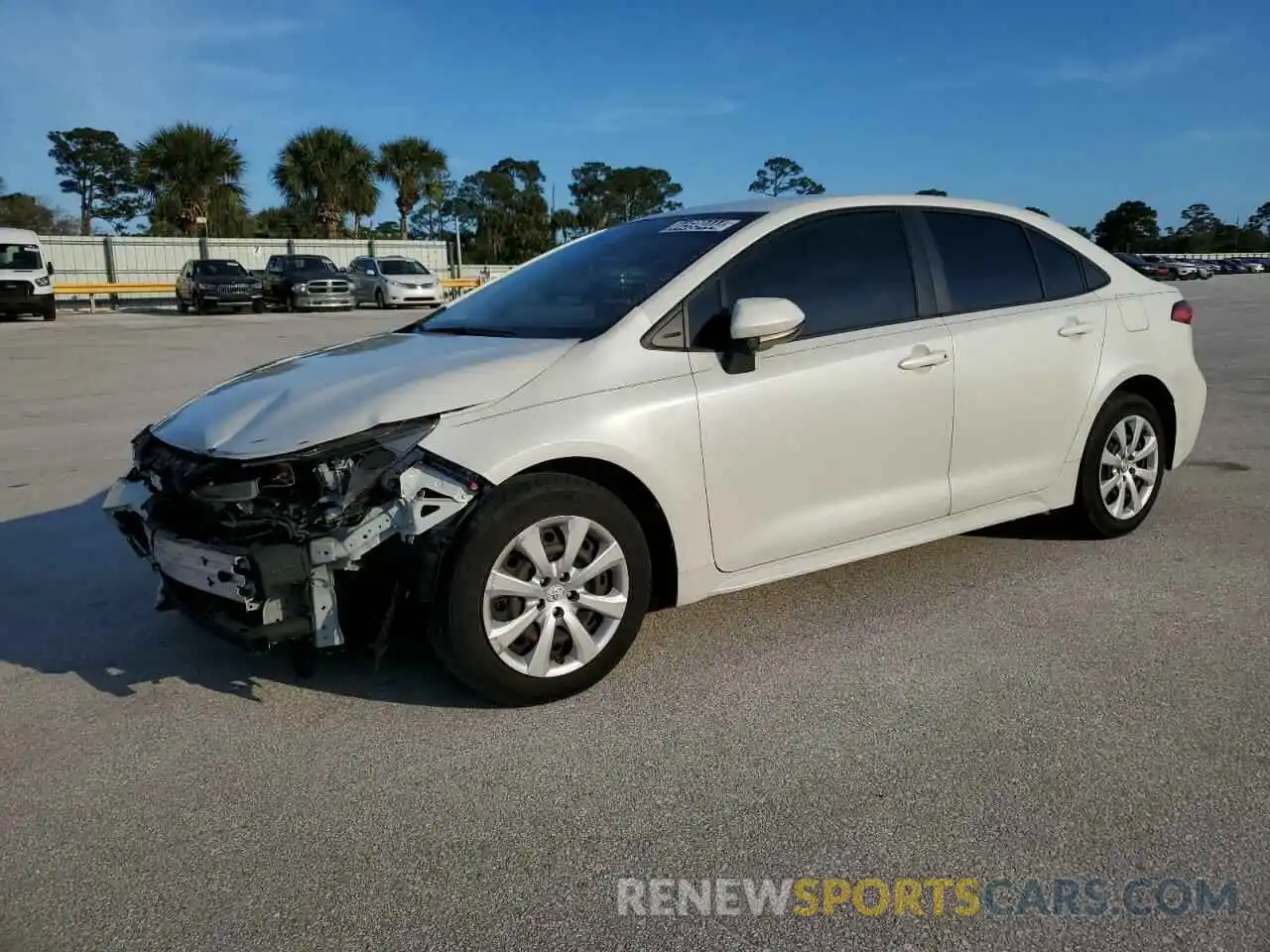 1 Photograph of a damaged car JTDEPMAE1MJ172024 TOYOTA COROLLA 2021