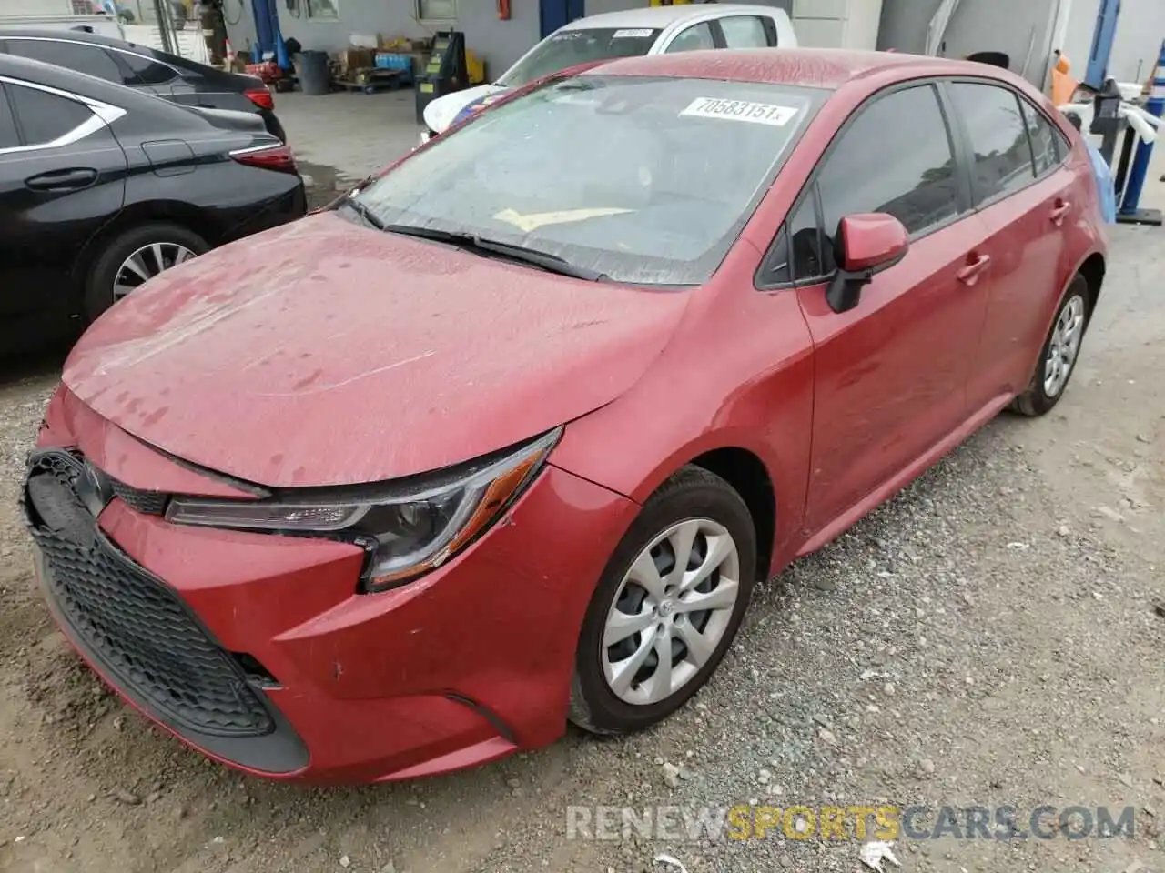 2 Photograph of a damaged car JTDEPMAE1MJ172041 TOYOTA COROLLA 2021