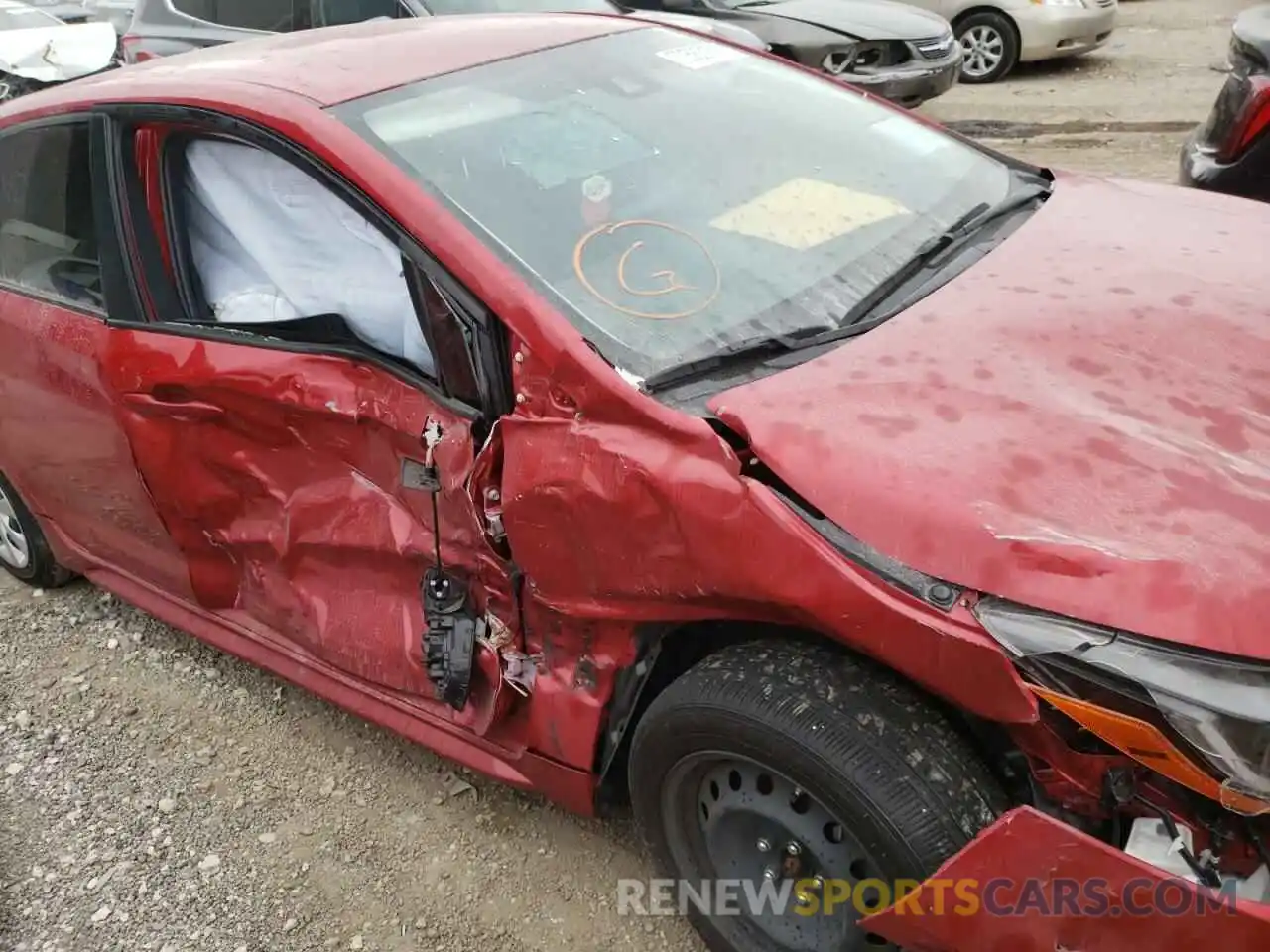 9 Photograph of a damaged car JTDEPMAE1MJ172041 TOYOTA COROLLA 2021