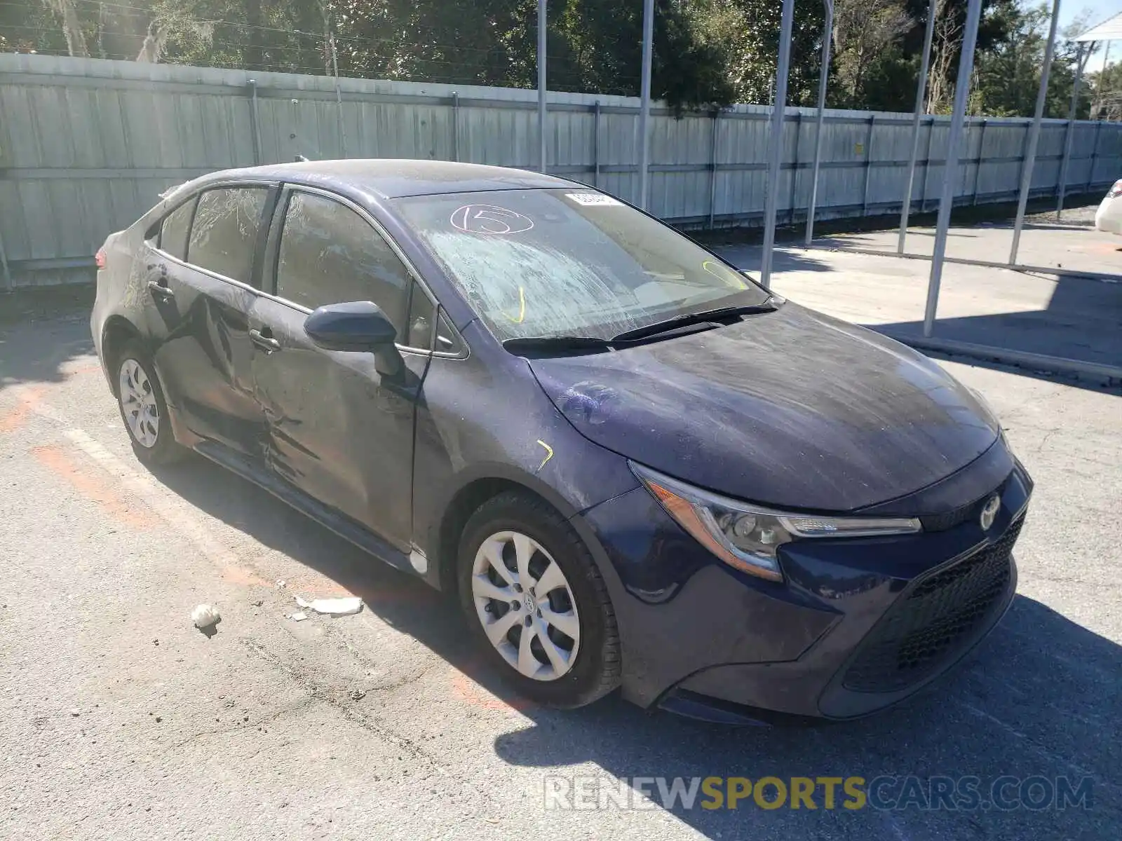 1 Photograph of a damaged car JTDEPMAE1MJ172170 TOYOTA COROLLA 2021