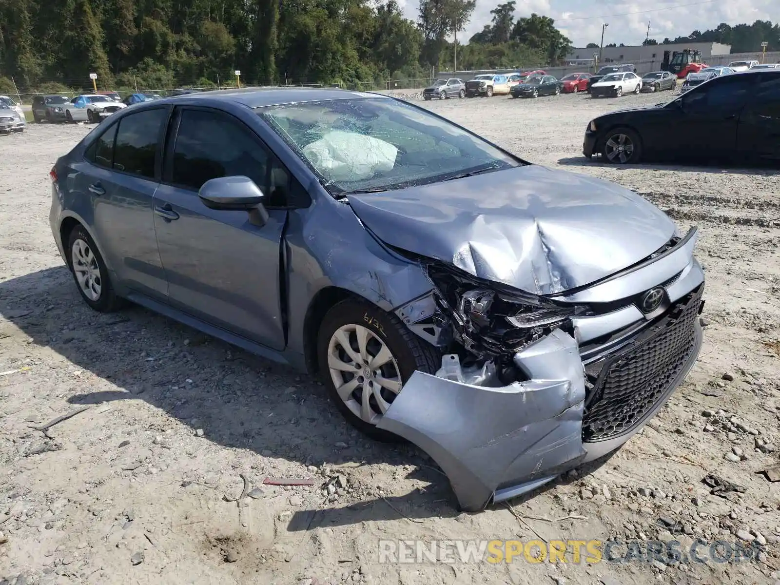 1 Photograph of a damaged car JTDEPMAE1MJ172315 TOYOTA COROLLA 2021