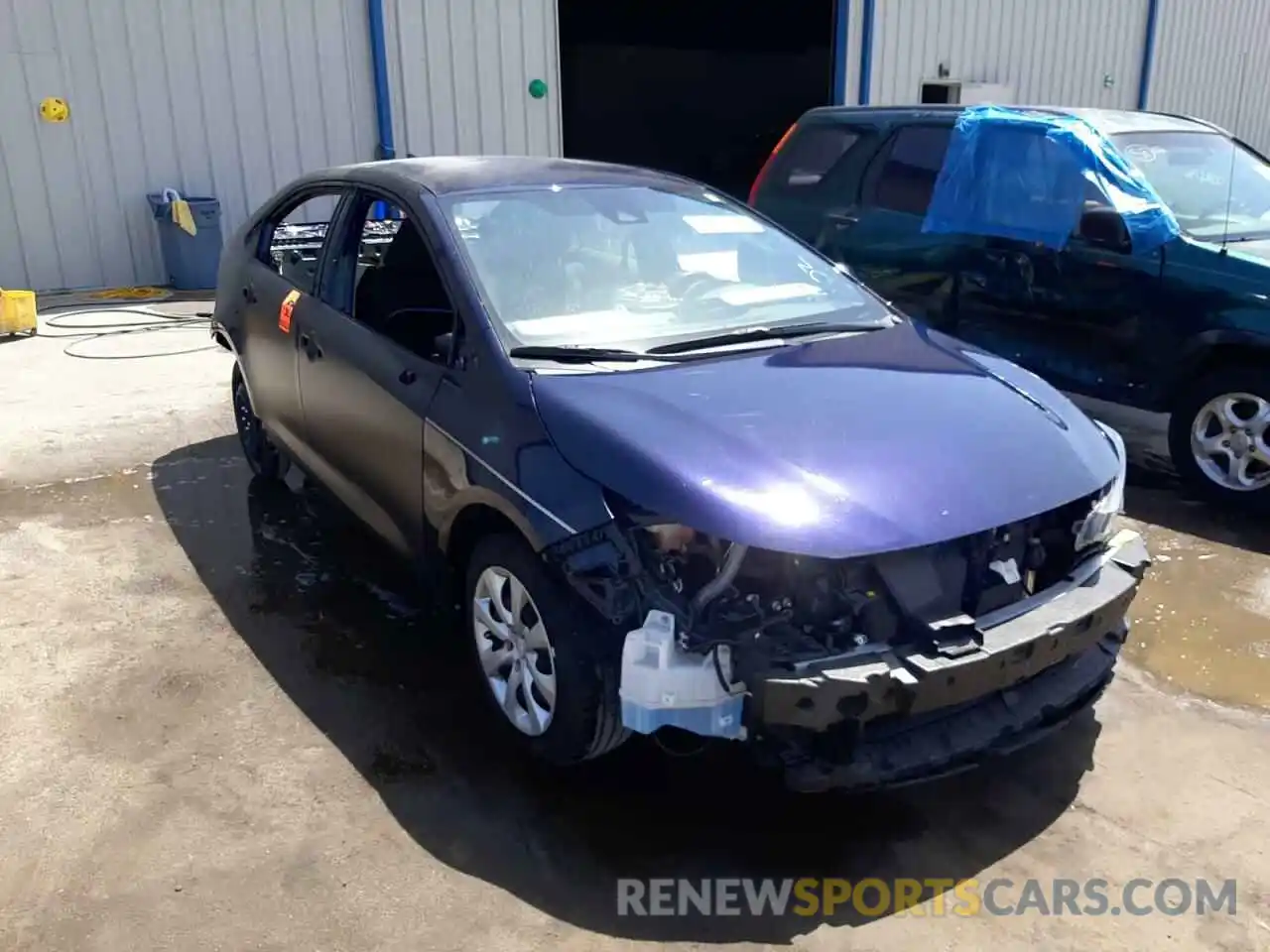 1 Photograph of a damaged car JTDEPMAE1MJ172444 TOYOTA COROLLA 2021