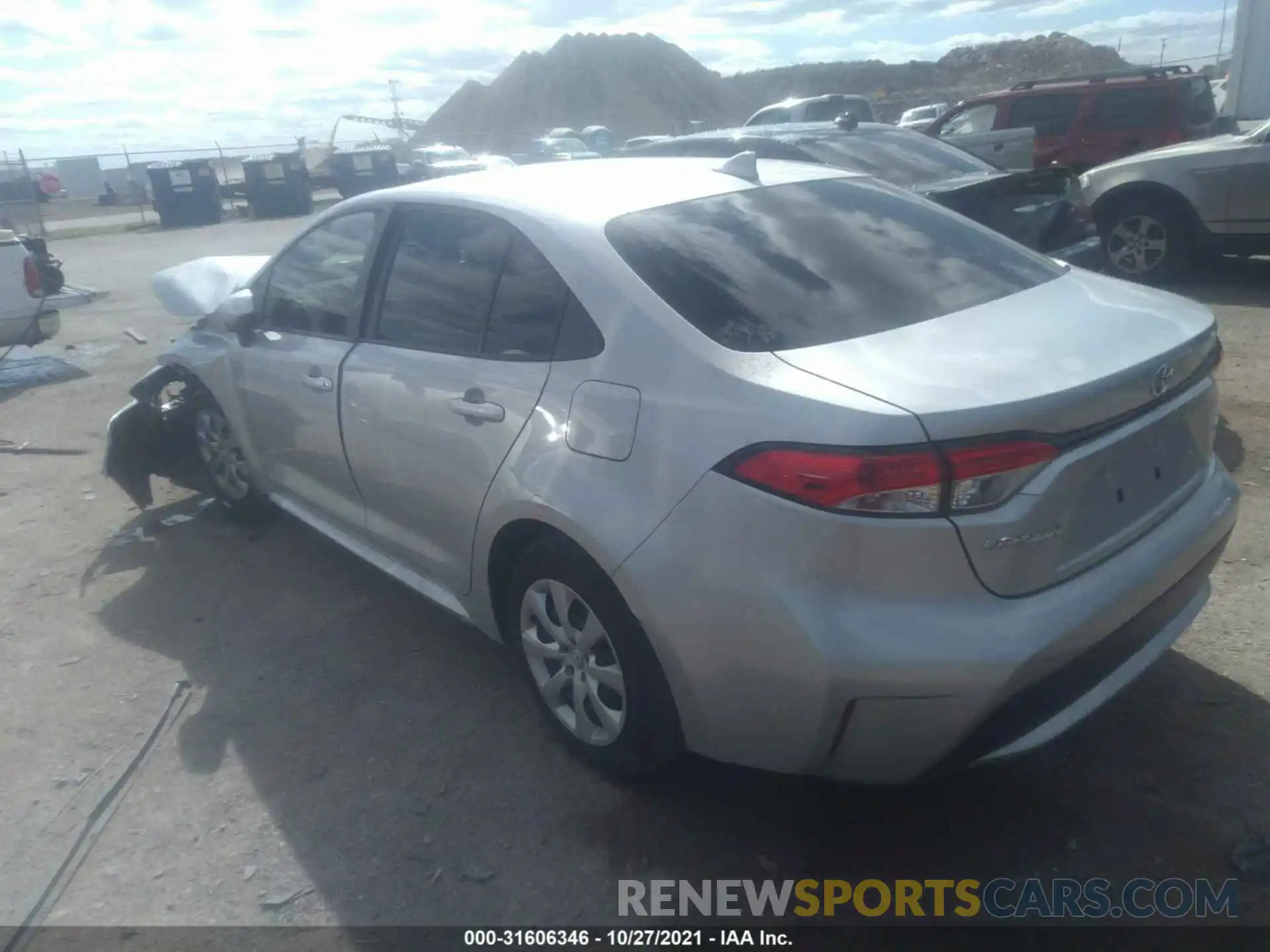 3 Photograph of a damaged car JTDEPMAE1MJ172721 TOYOTA COROLLA 2021