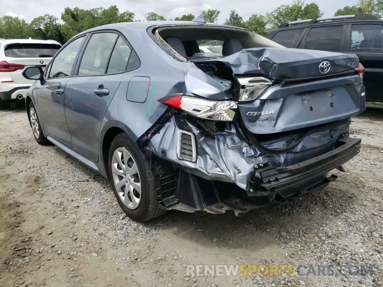 3 Photograph of a damaged car JTDEPMAE1MJ173531 TOYOTA COROLLA 2021