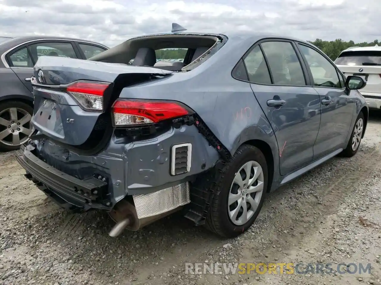 4 Photograph of a damaged car JTDEPMAE1MJ173531 TOYOTA COROLLA 2021