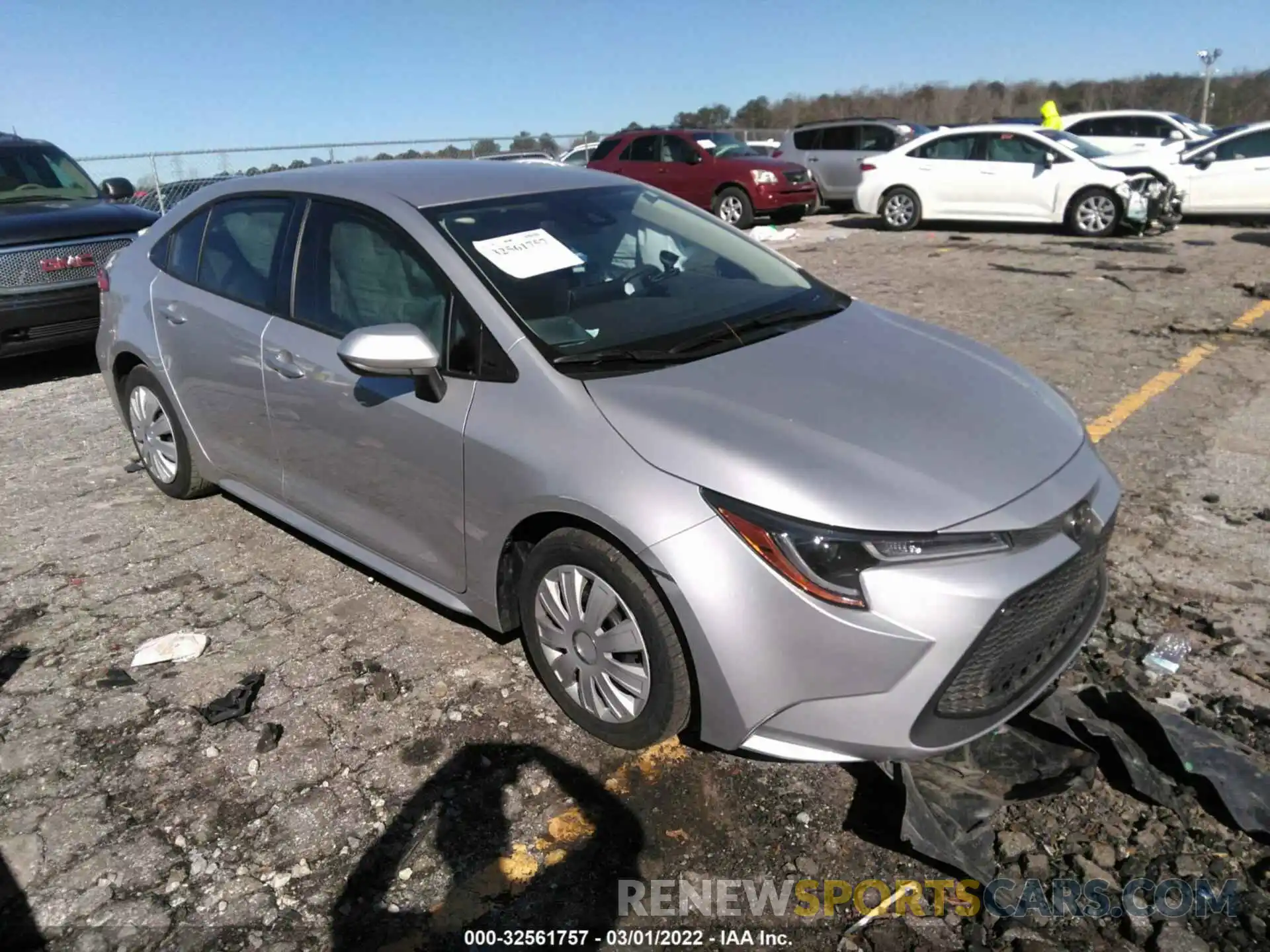 1 Photograph of a damaged car JTDEPMAE1MJ175442 TOYOTA COROLLA 2021