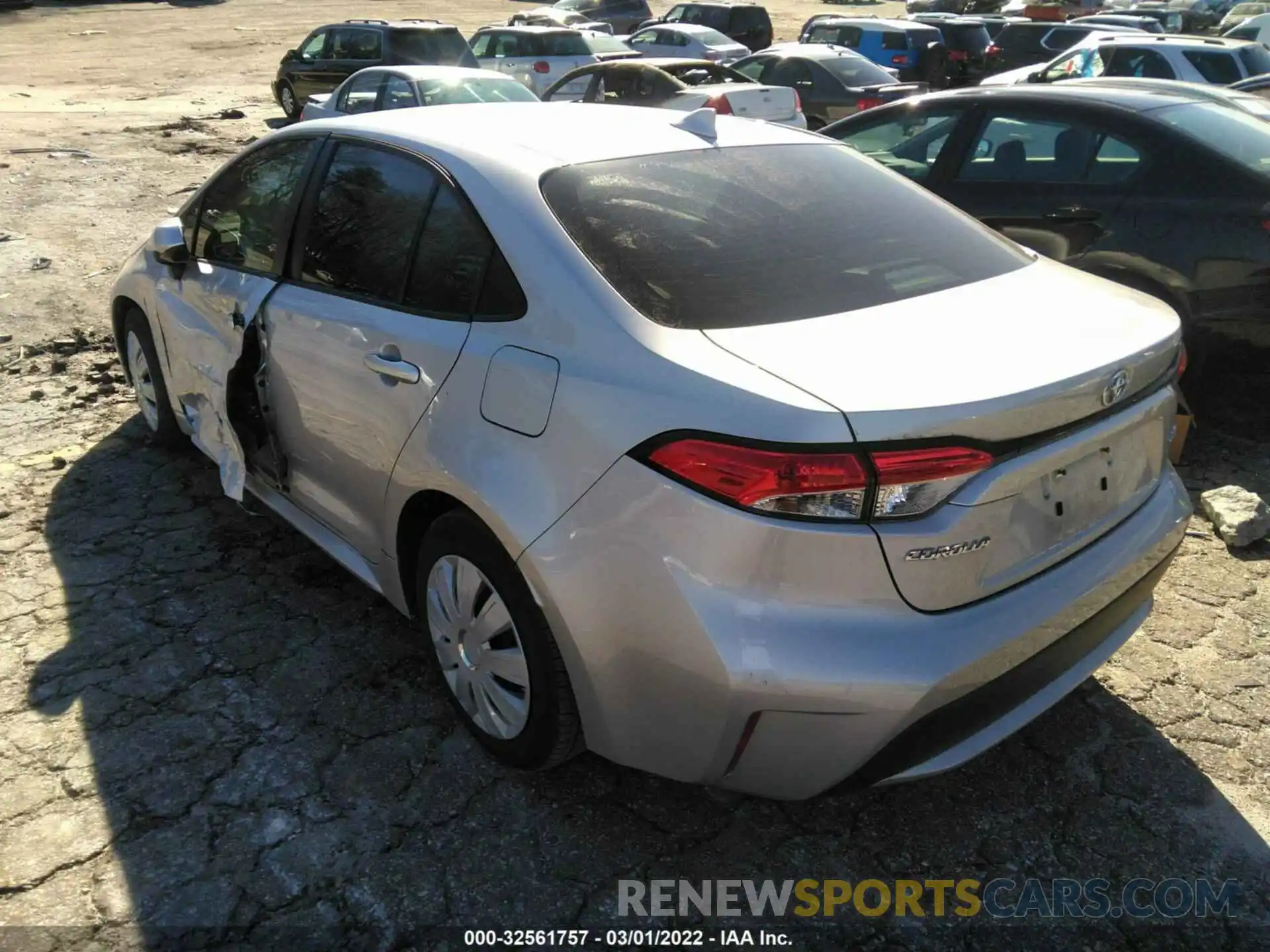 3 Photograph of a damaged car JTDEPMAE1MJ175442 TOYOTA COROLLA 2021