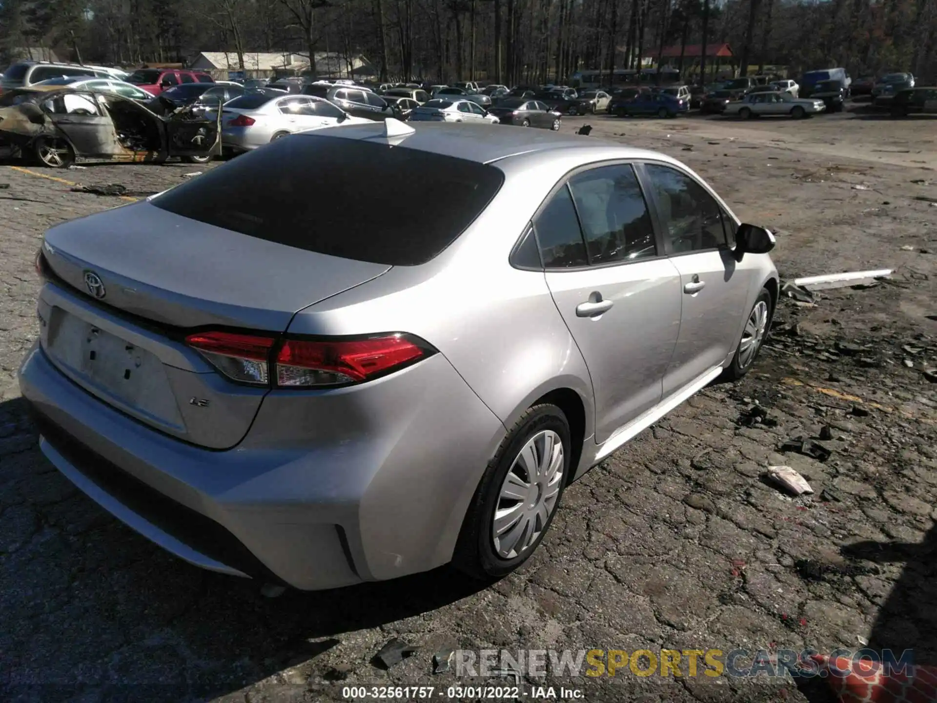 4 Photograph of a damaged car JTDEPMAE1MJ175442 TOYOTA COROLLA 2021