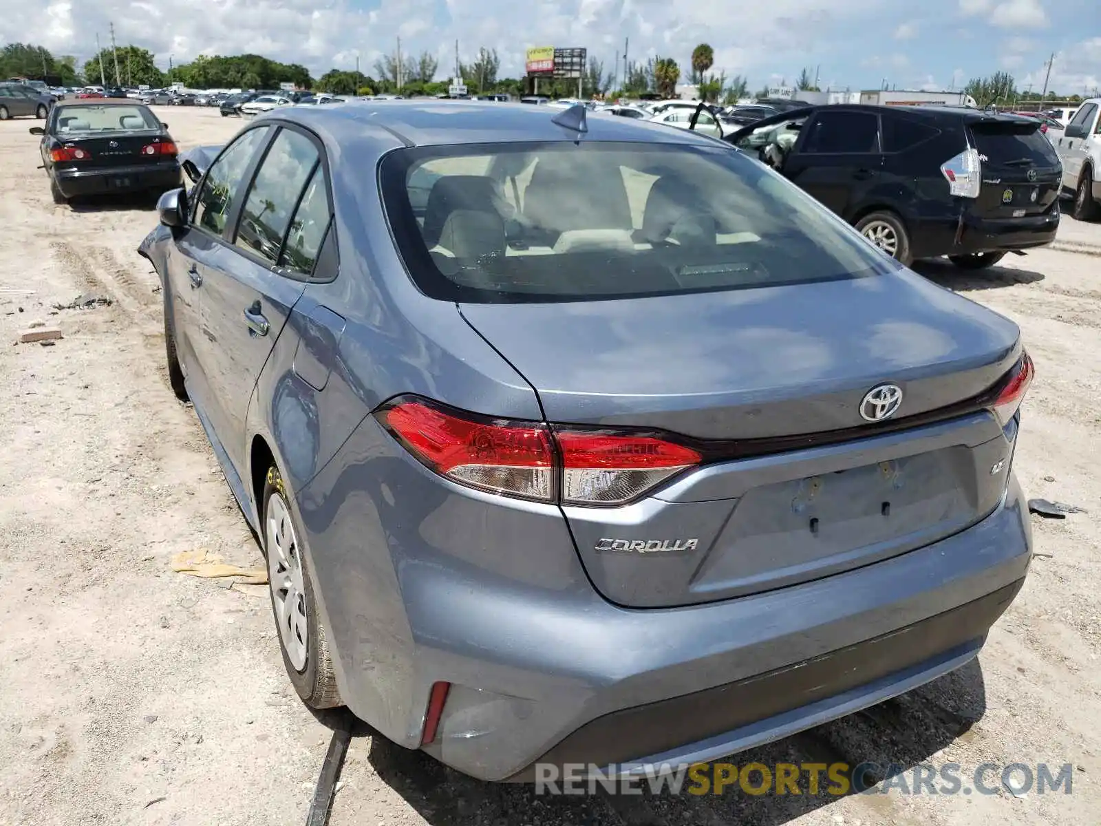 3 Photograph of a damaged car JTDEPMAE1MJ175506 TOYOTA COROLLA 2021